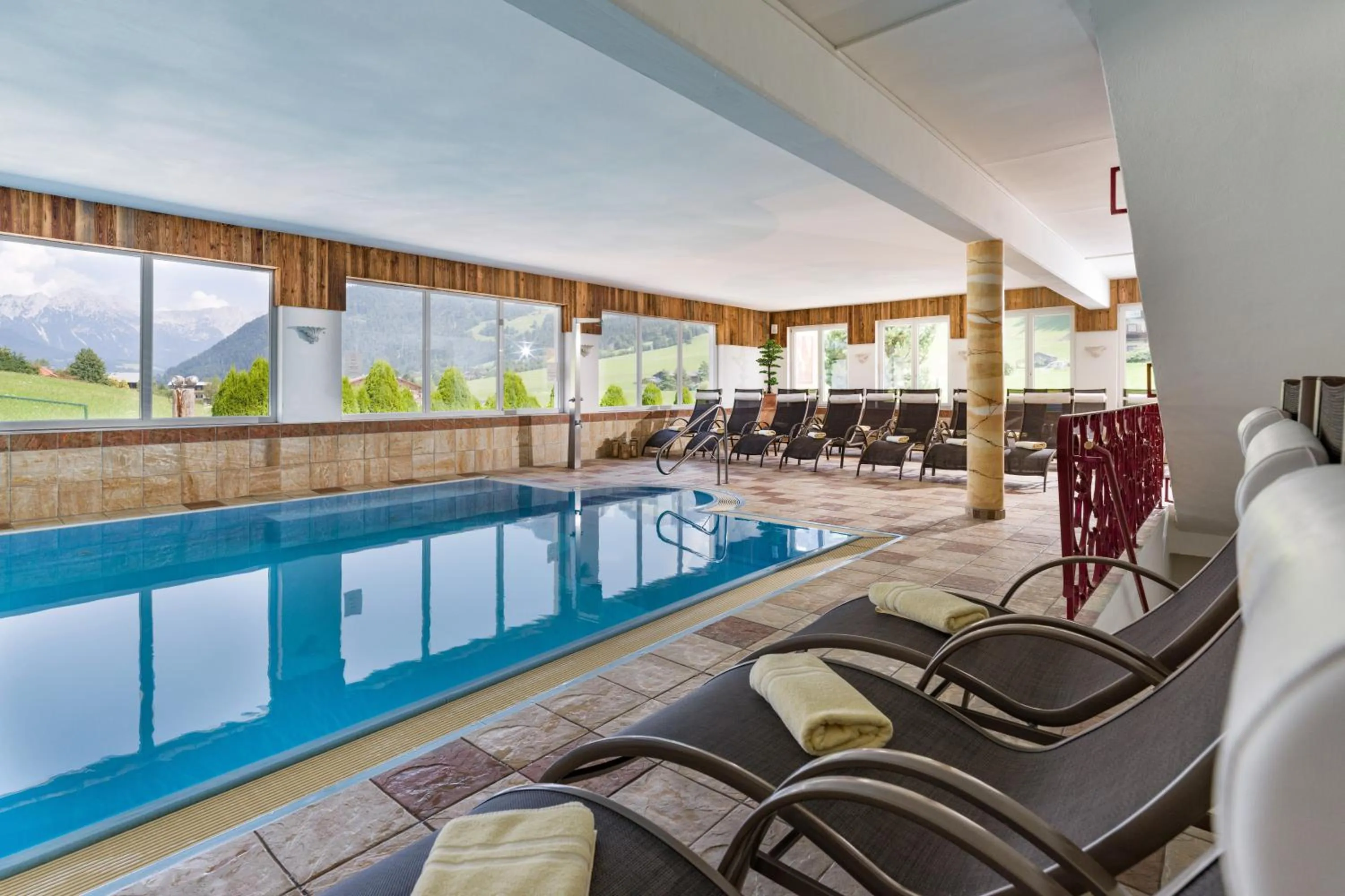 Swimming pool in Sporthotel Tirolerhof