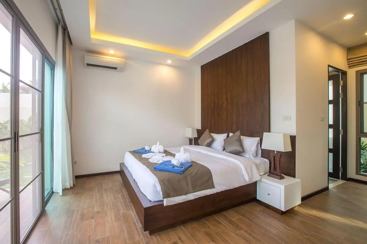 Bed in Shanti Villas x MonthStayZ Thailand