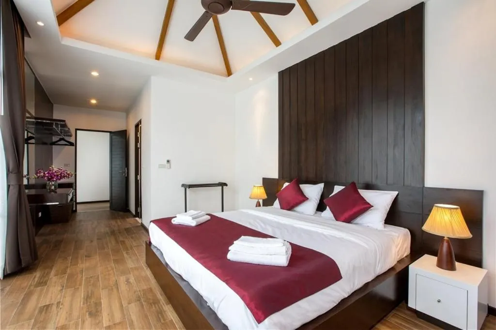 Bed in Shanti Villas x MonthStayZ Thailand
