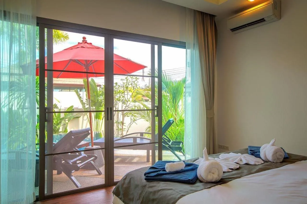 Bed in Shanti Villas x MonthStayZ Thailand