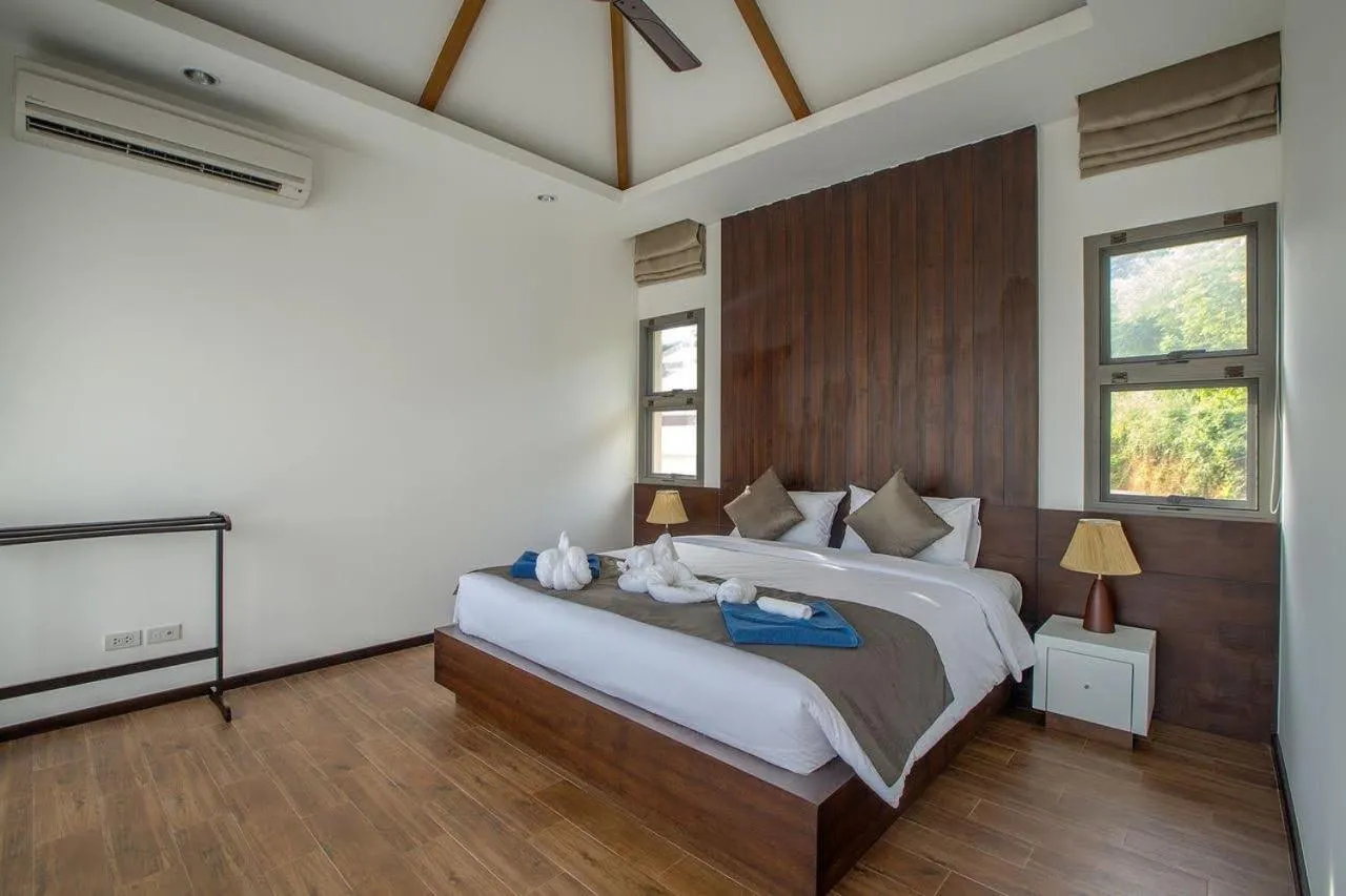 Bed in Shanti Villas x MonthStayZ Thailand