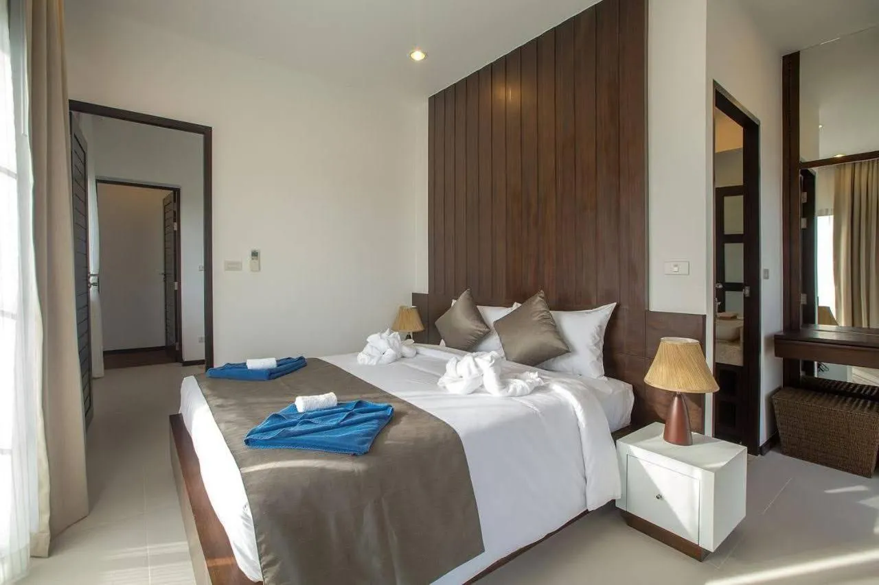 Bed in Shanti Villas x MonthStayZ Thailand