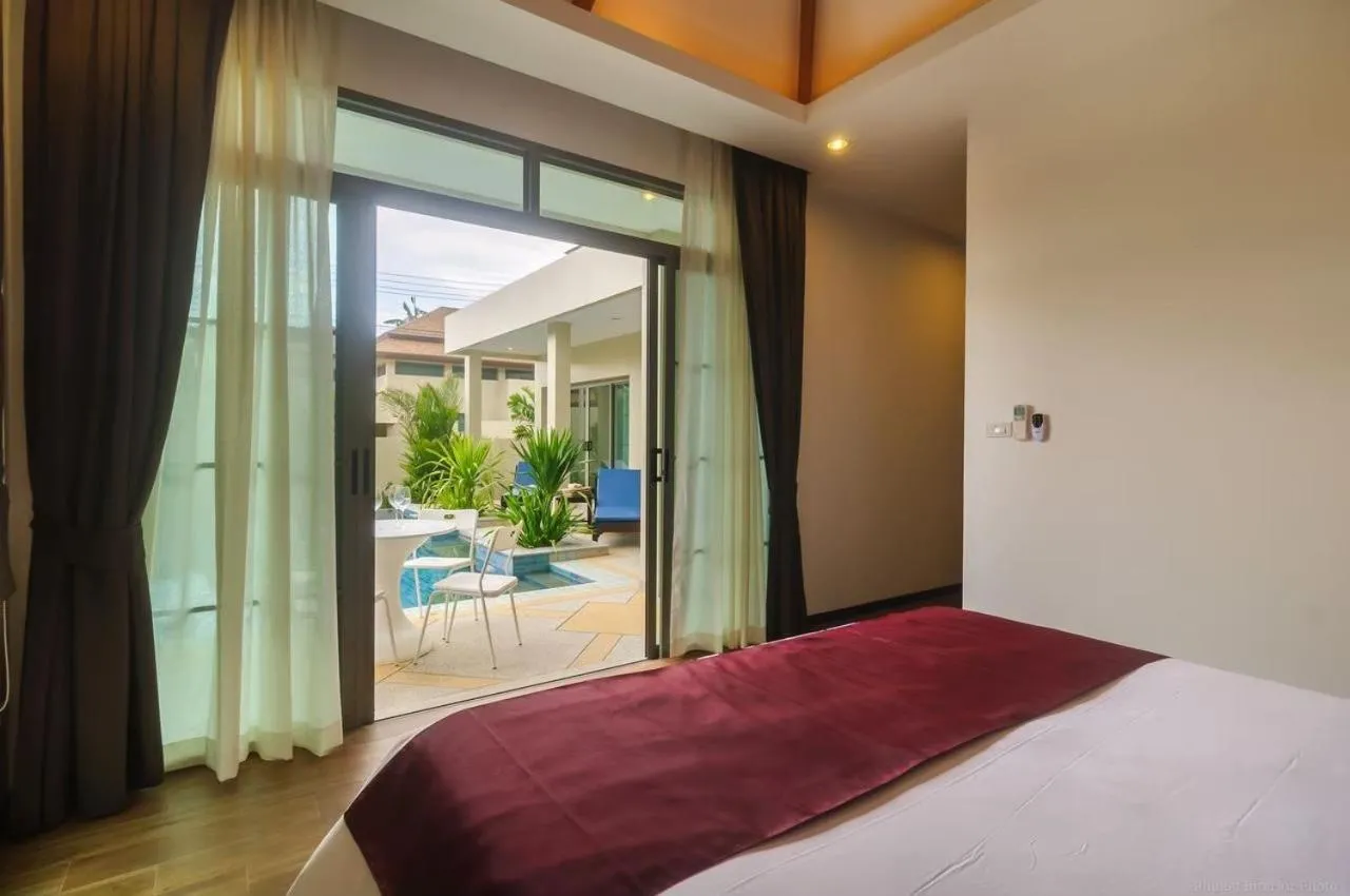 Bed in Shanti Villas x MonthStayZ Thailand