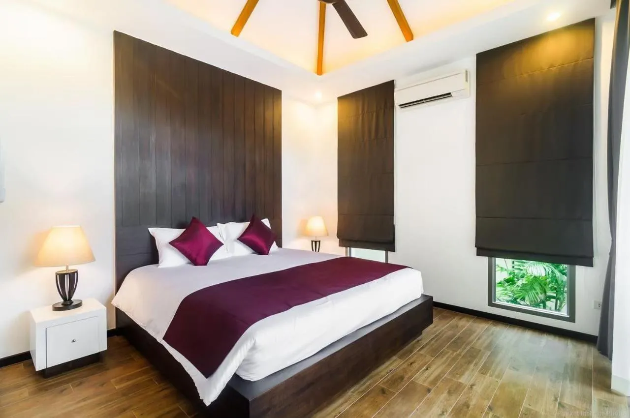 Bed in Shanti Villas x MonthStayZ Thailand