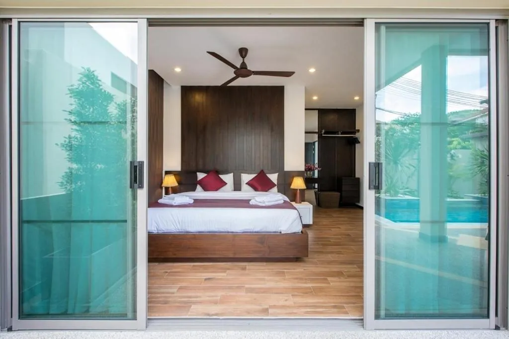 Bed in Shanti Villas x MonthStayZ Thailand