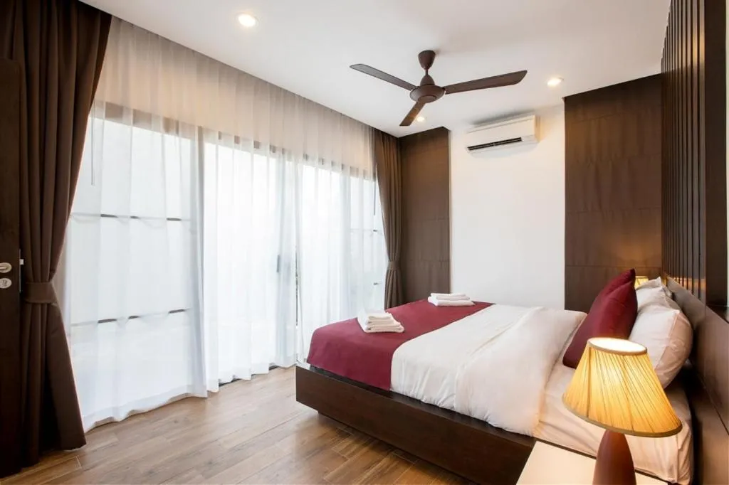 Bed in Shanti Villas x MonthStayZ Thailand