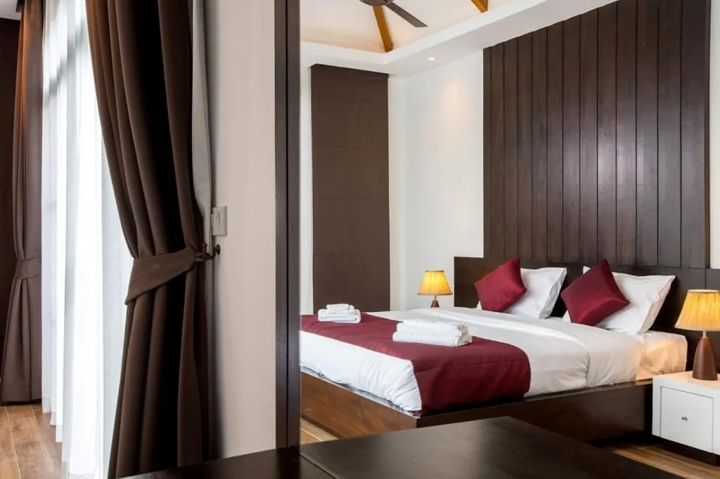 Bed in Shanti Villas x MonthStayZ Thailand