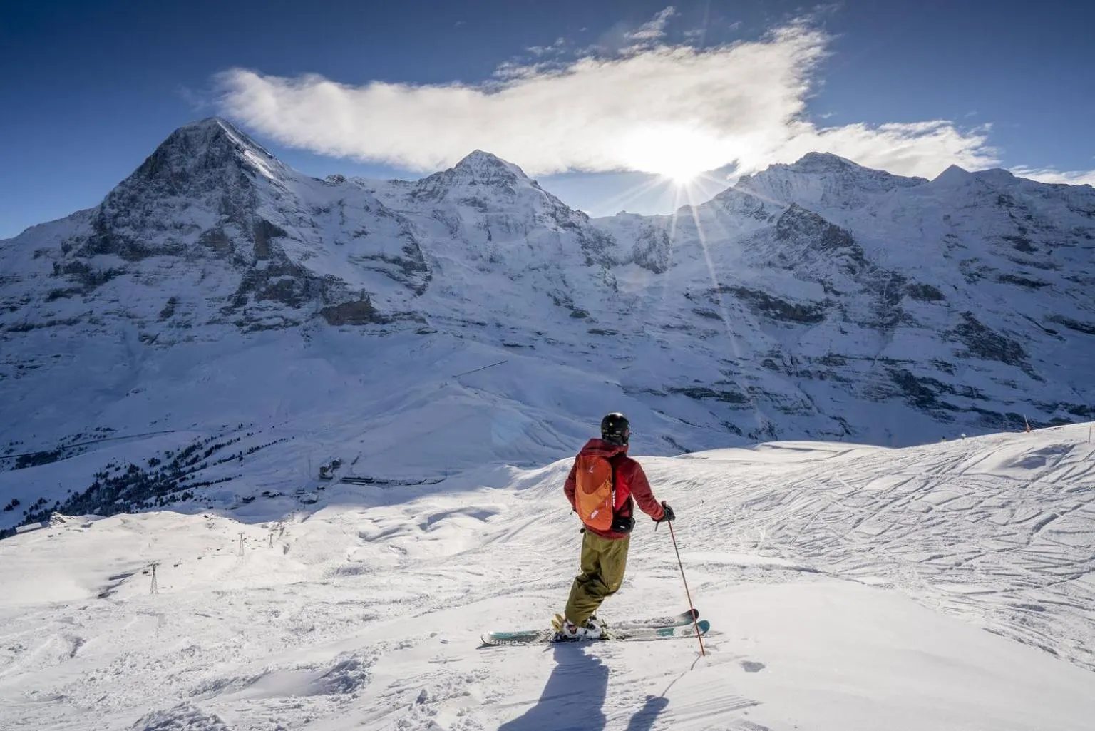 Skiing in Hotel Jungfraublick
