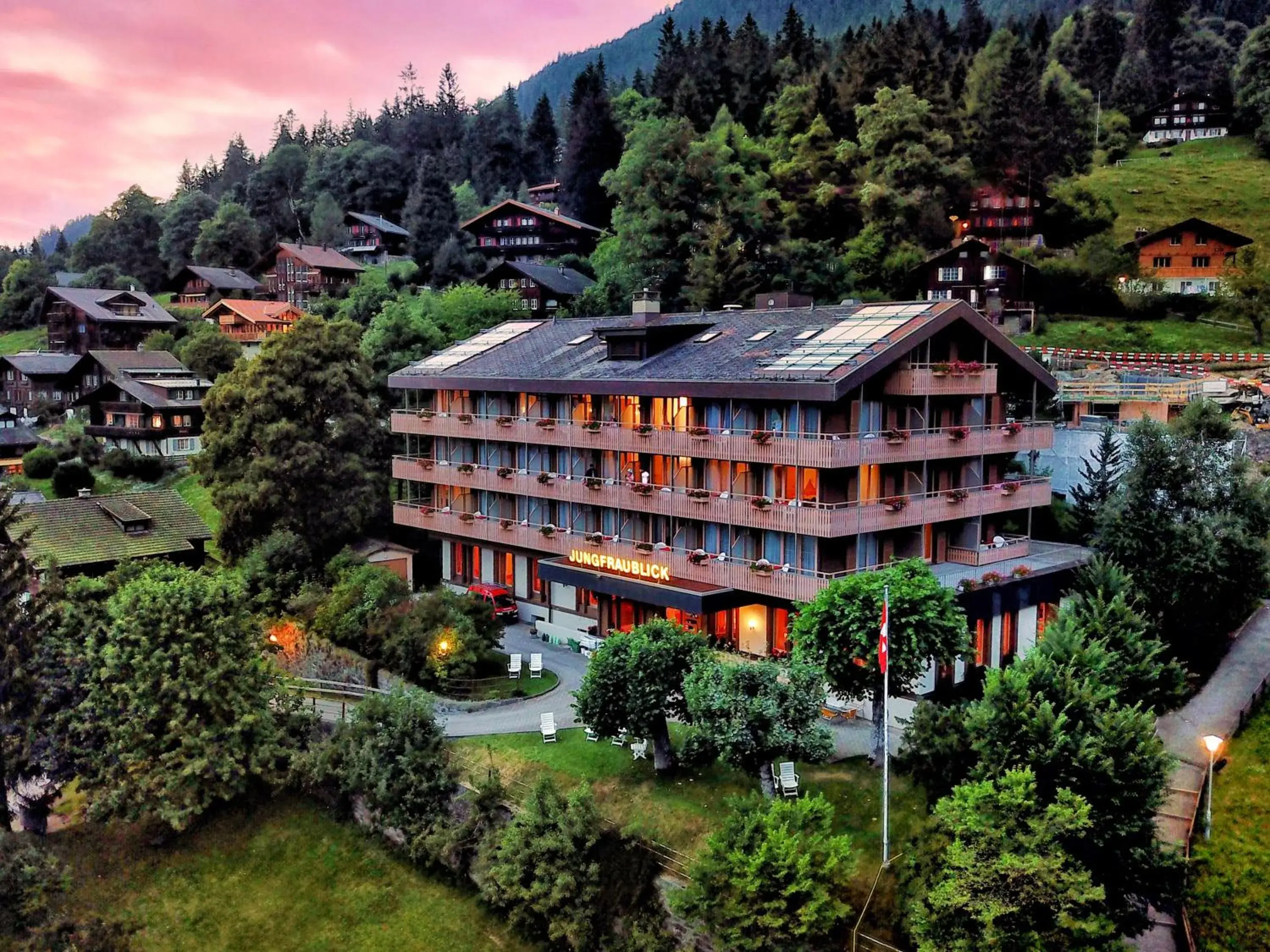 Property building in Hotel Jungfraublick Property building in Hotel Jungfraublick