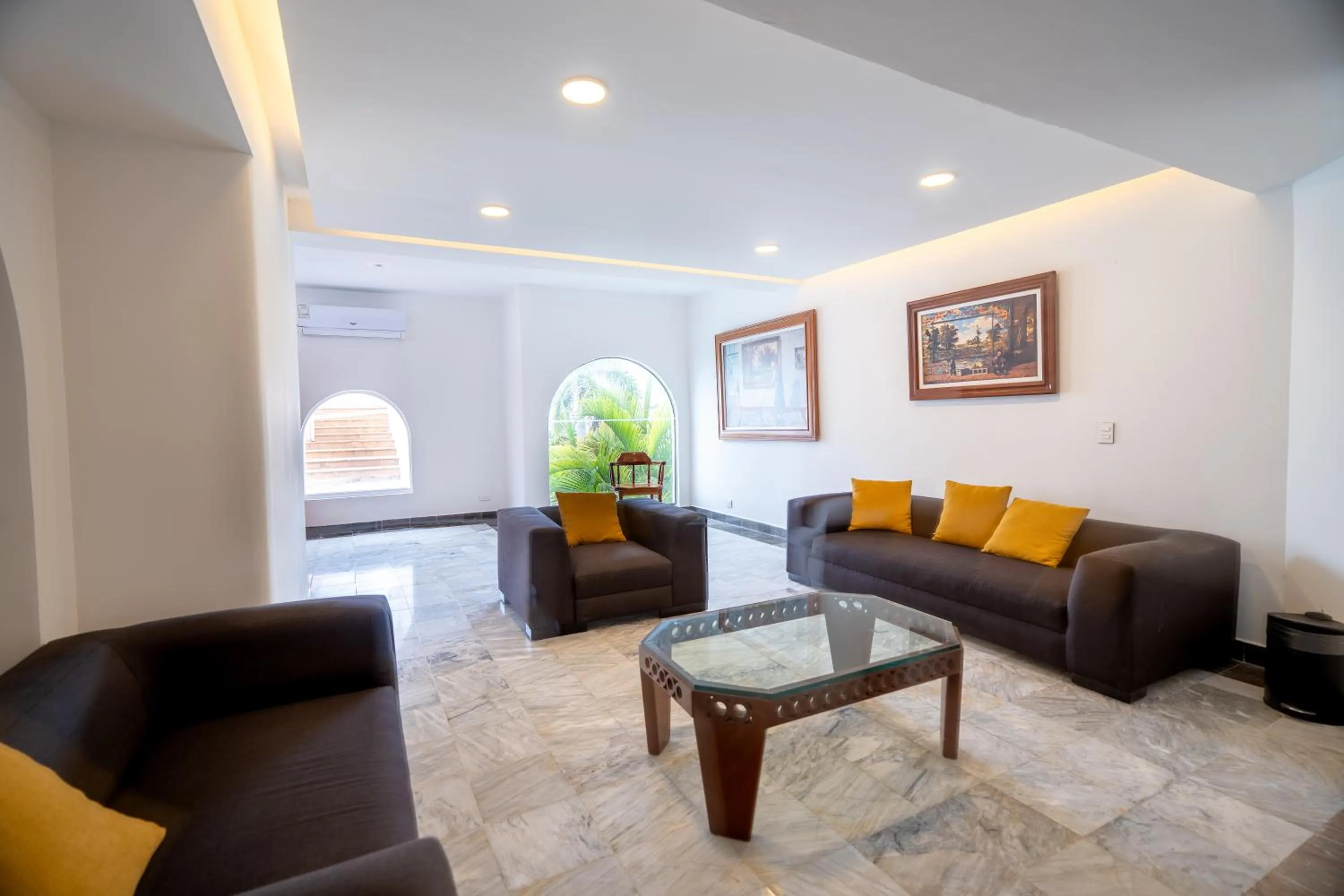 Living room in Hotel y Museo Casa Turquesa