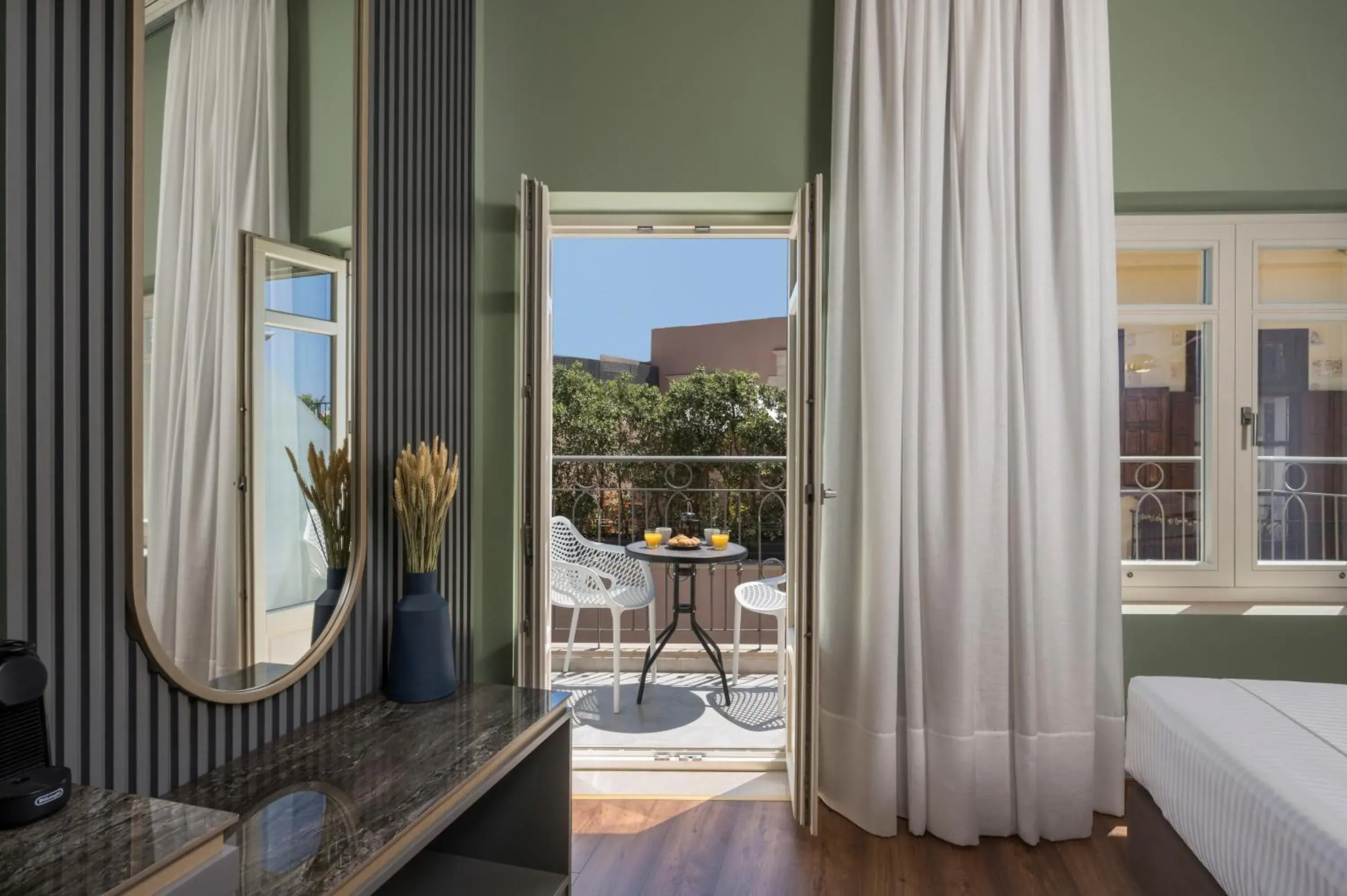 Balcony/Terrace, Bed in Veneri Boutique Suites Balcony/Terrace, Bed in Veneri Boutique Suites