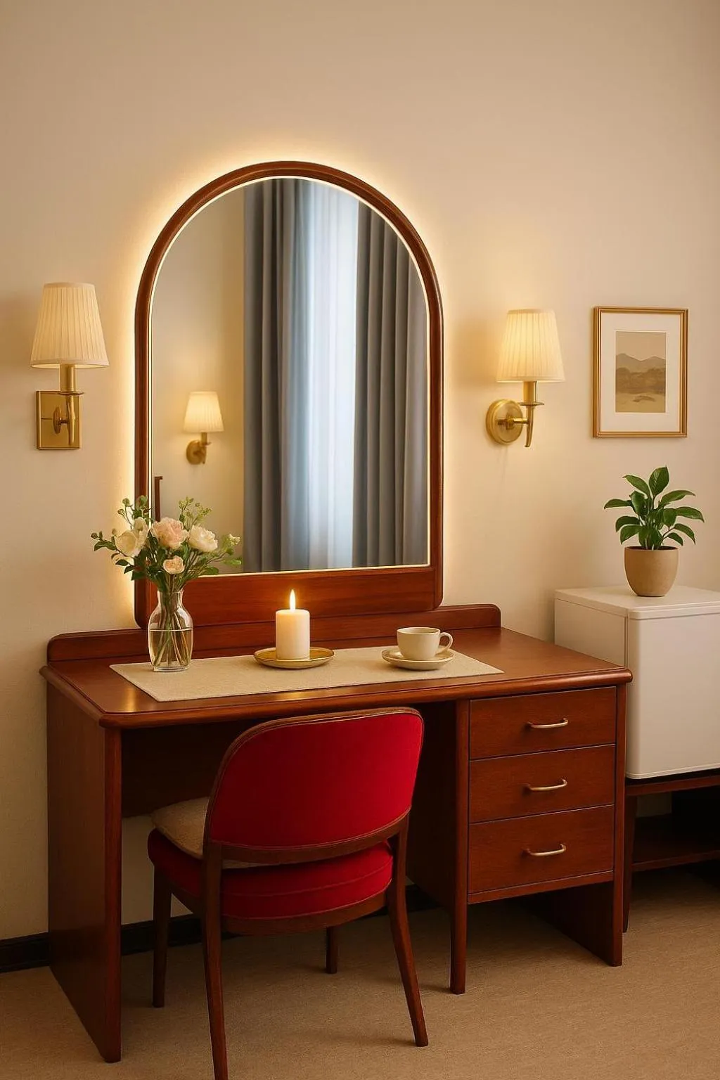 Living room, Bed in Senate Hotel