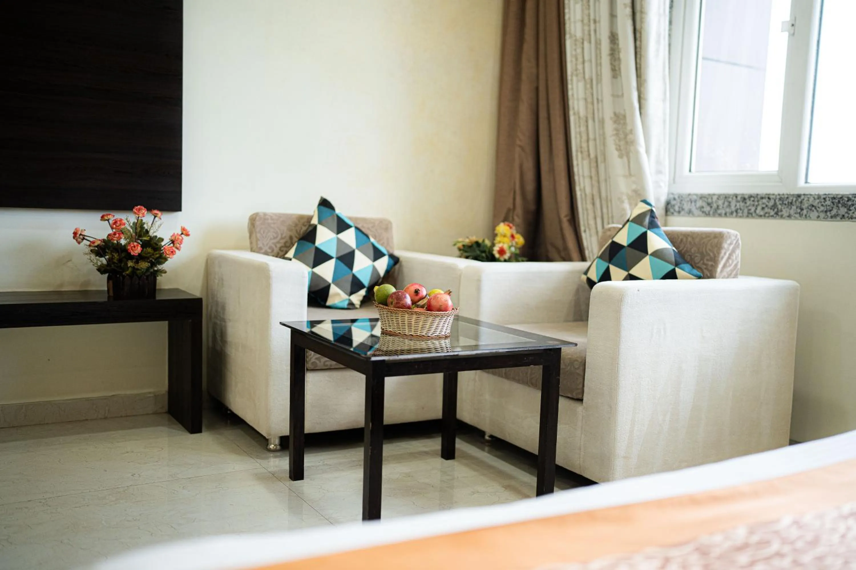 Seating area in The Sky Imperial- Hotel Gopal Darshan