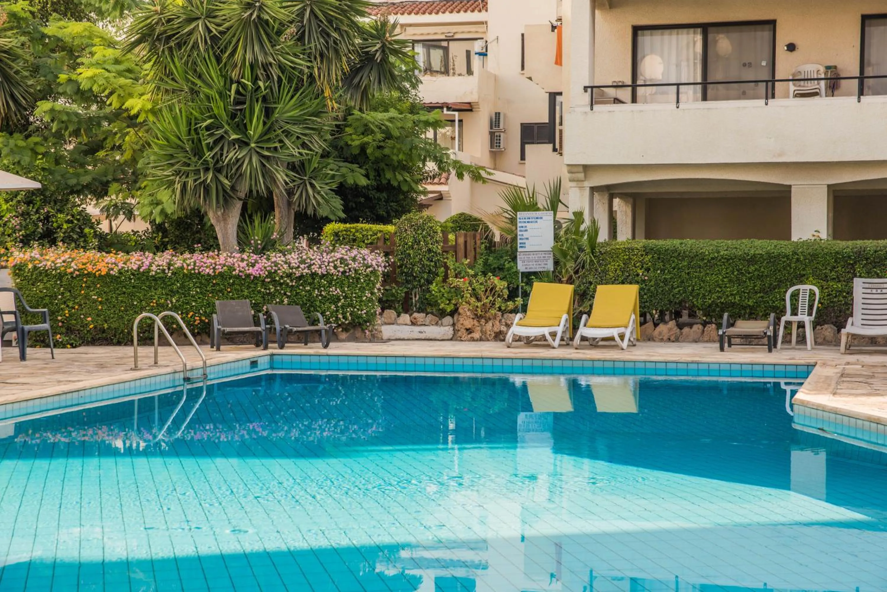 Swimming pool in One bedroom apartment in Paphos in good location