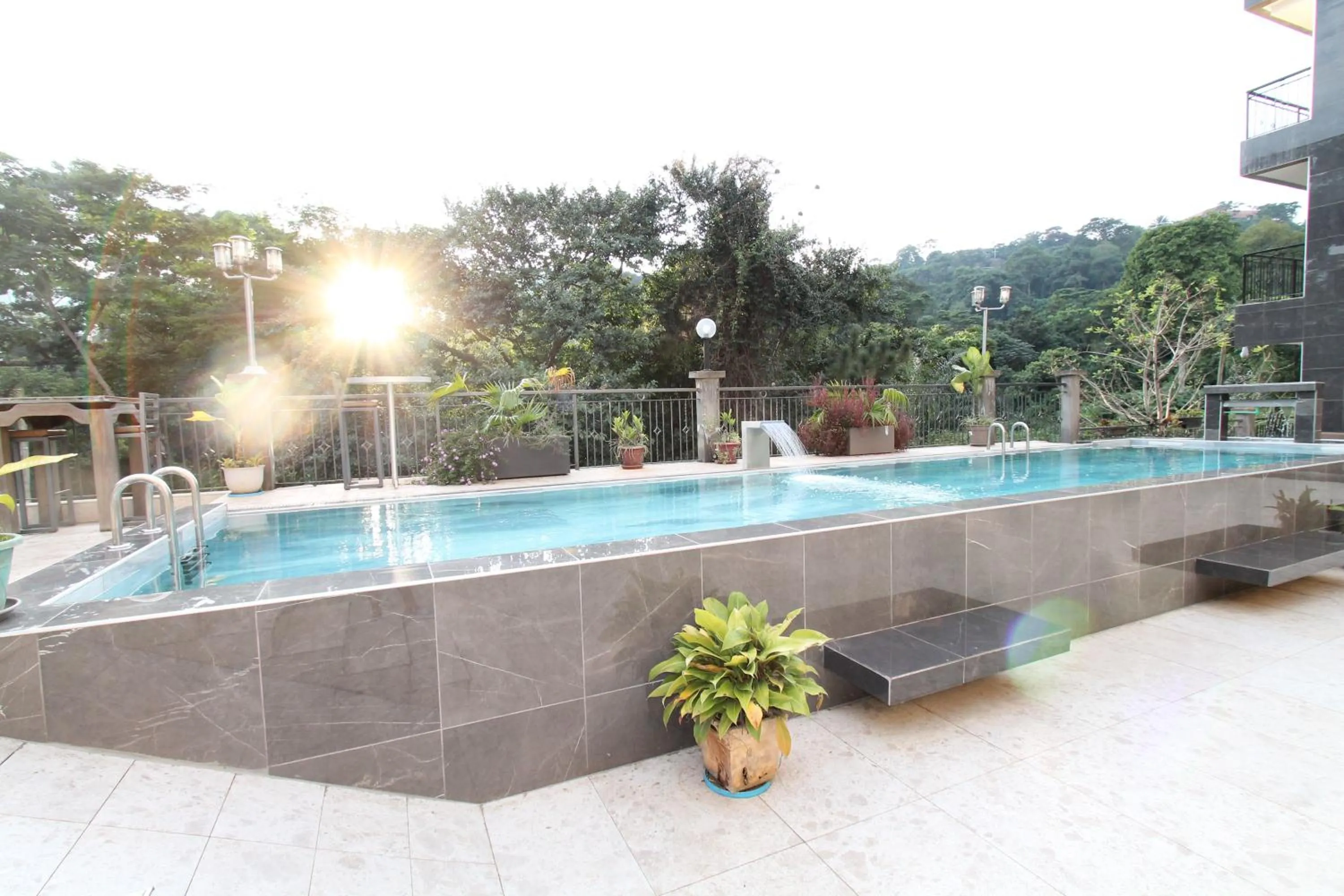 Pool view in Residence MASSOU