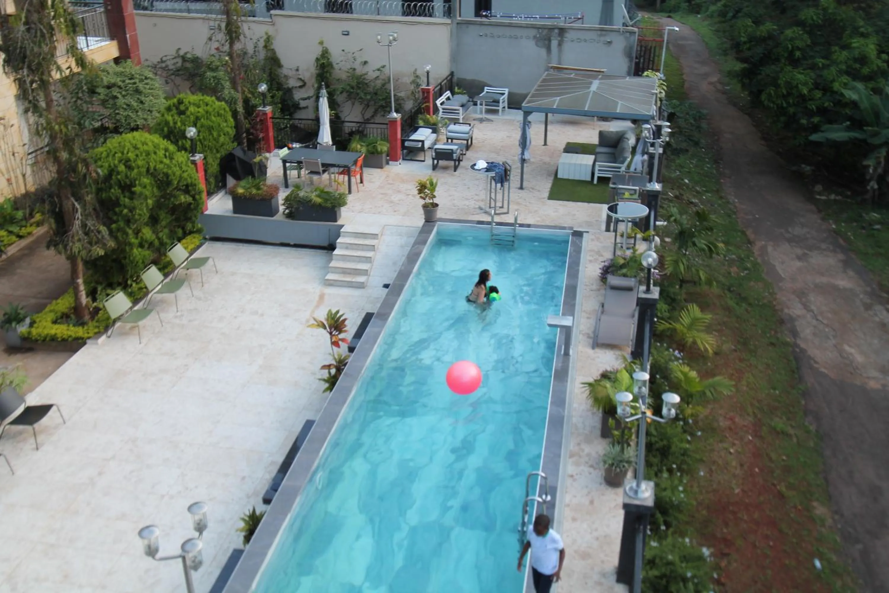 Pool view in Residence MASSOU