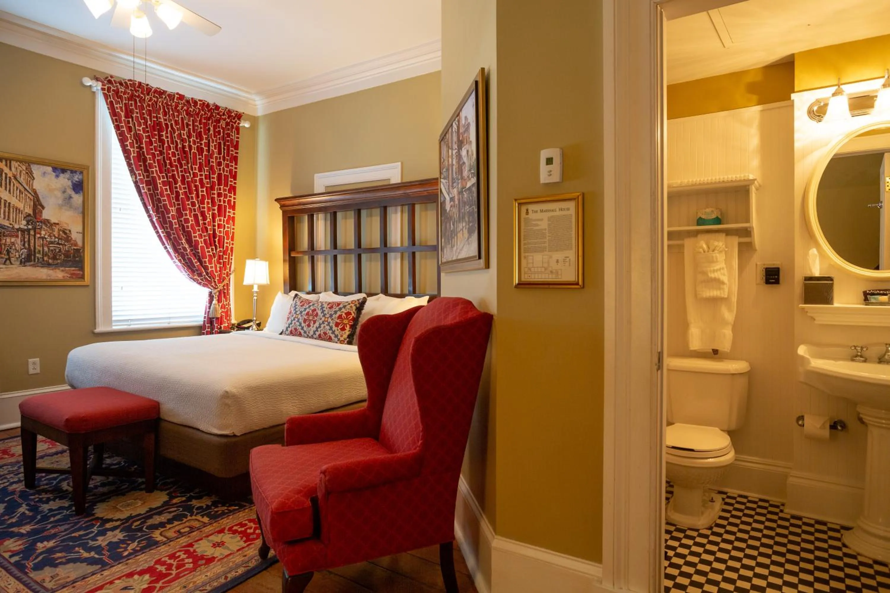 Bedroom, Bed in The Marshall House, Historic Inns of Savannah Collection