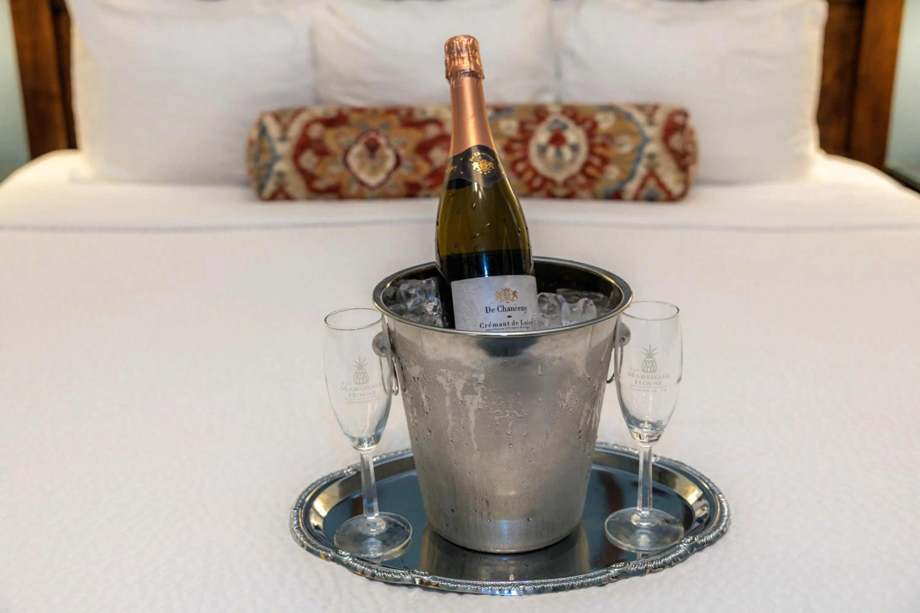 Bed in The Marshall House, Historic Inns of Savannah Collection