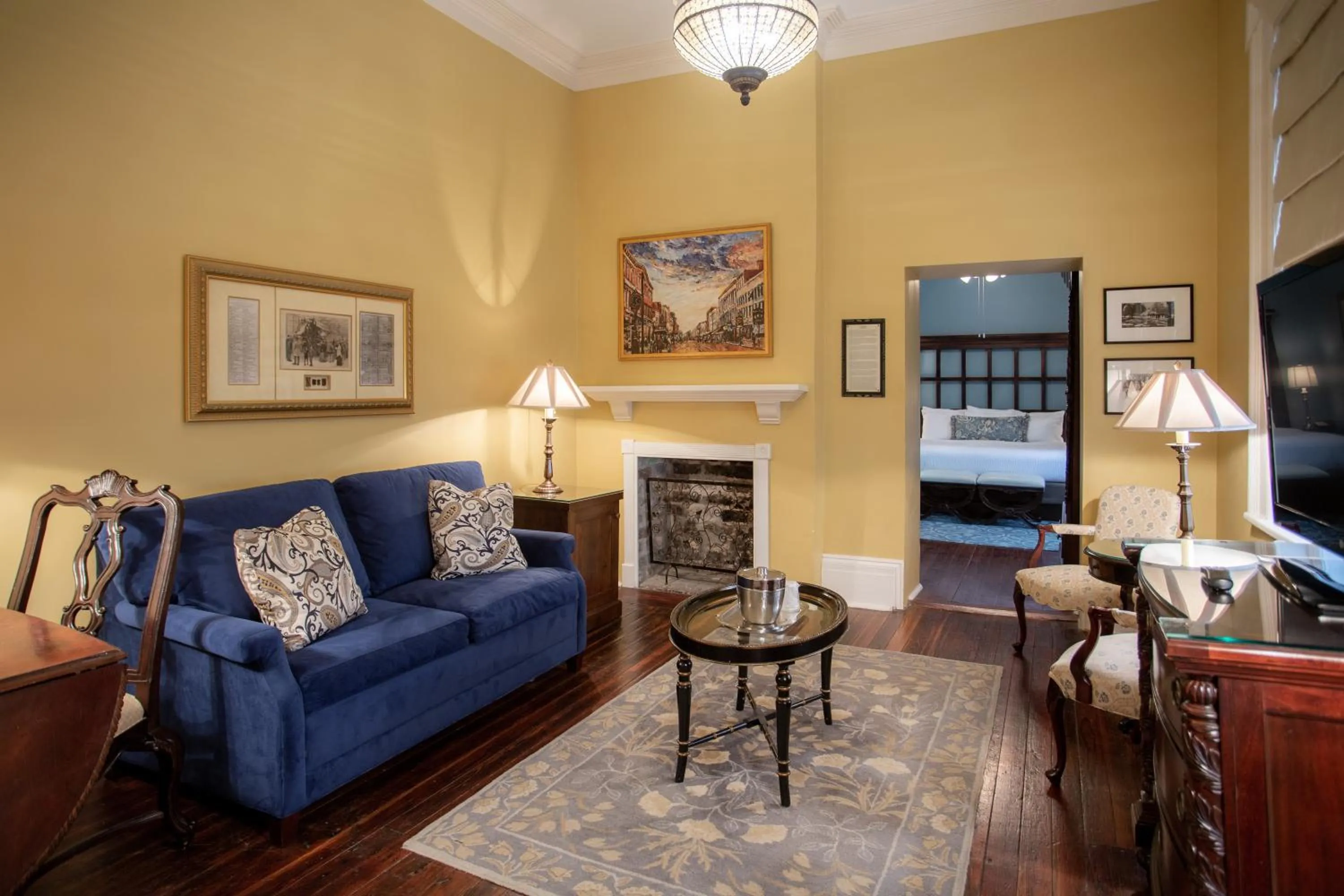 Living room in The Marshall House, Historic Inns of Savannah Collection
