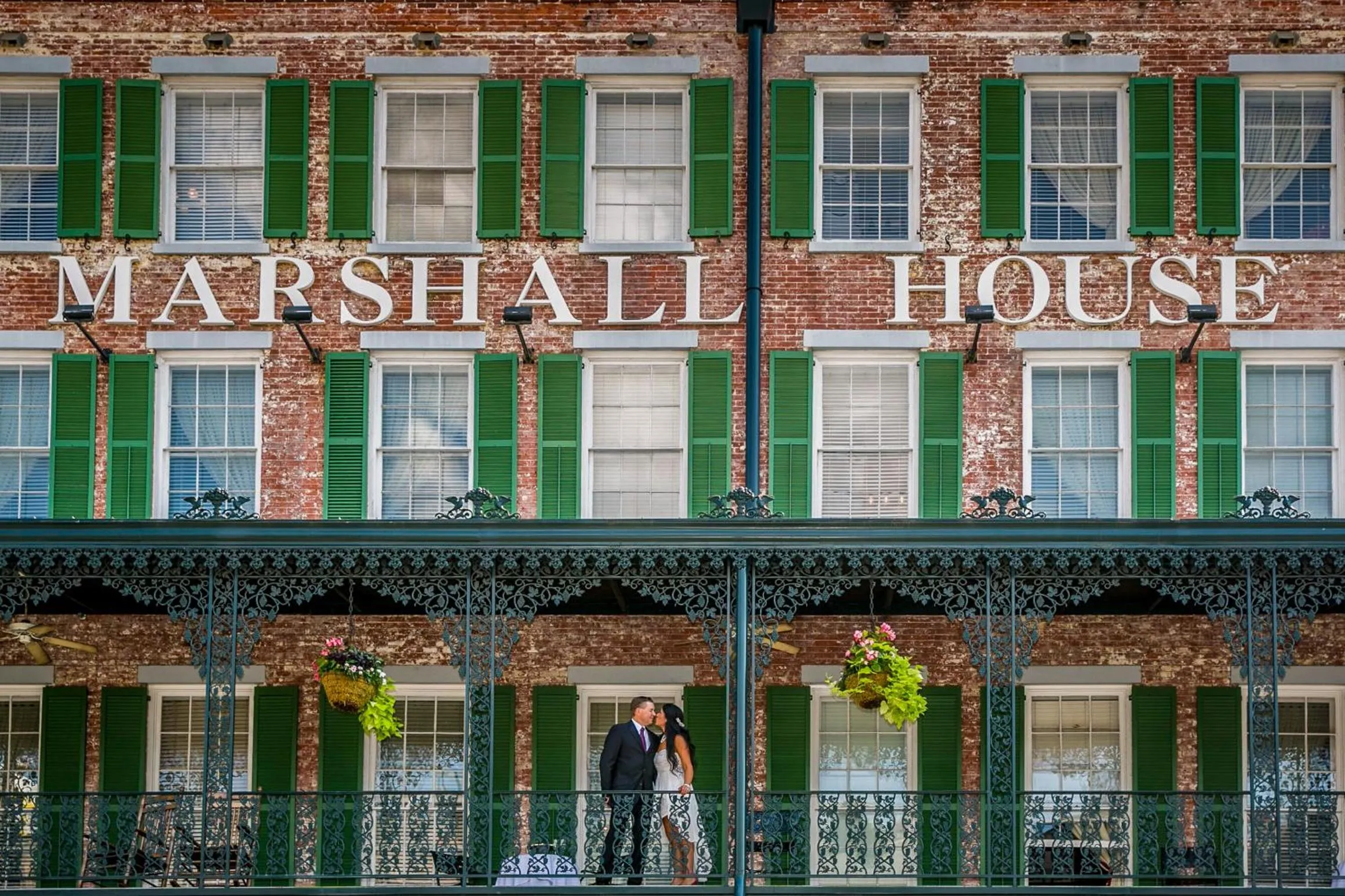 Facade/entrance in The Marshall House, Historic Inns of Savannah Collection