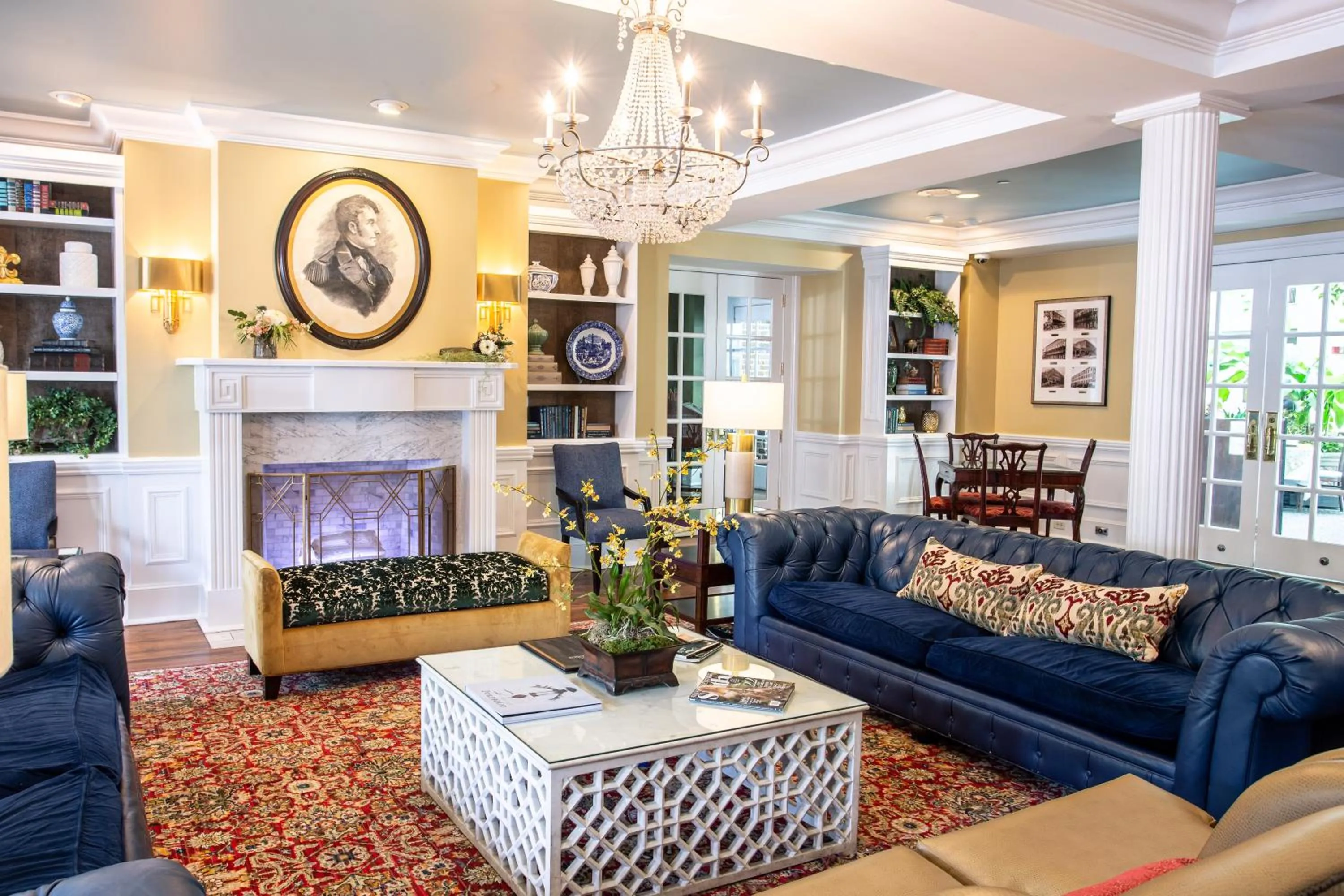 Library in The Marshall House, Historic Inns of Savannah Collection