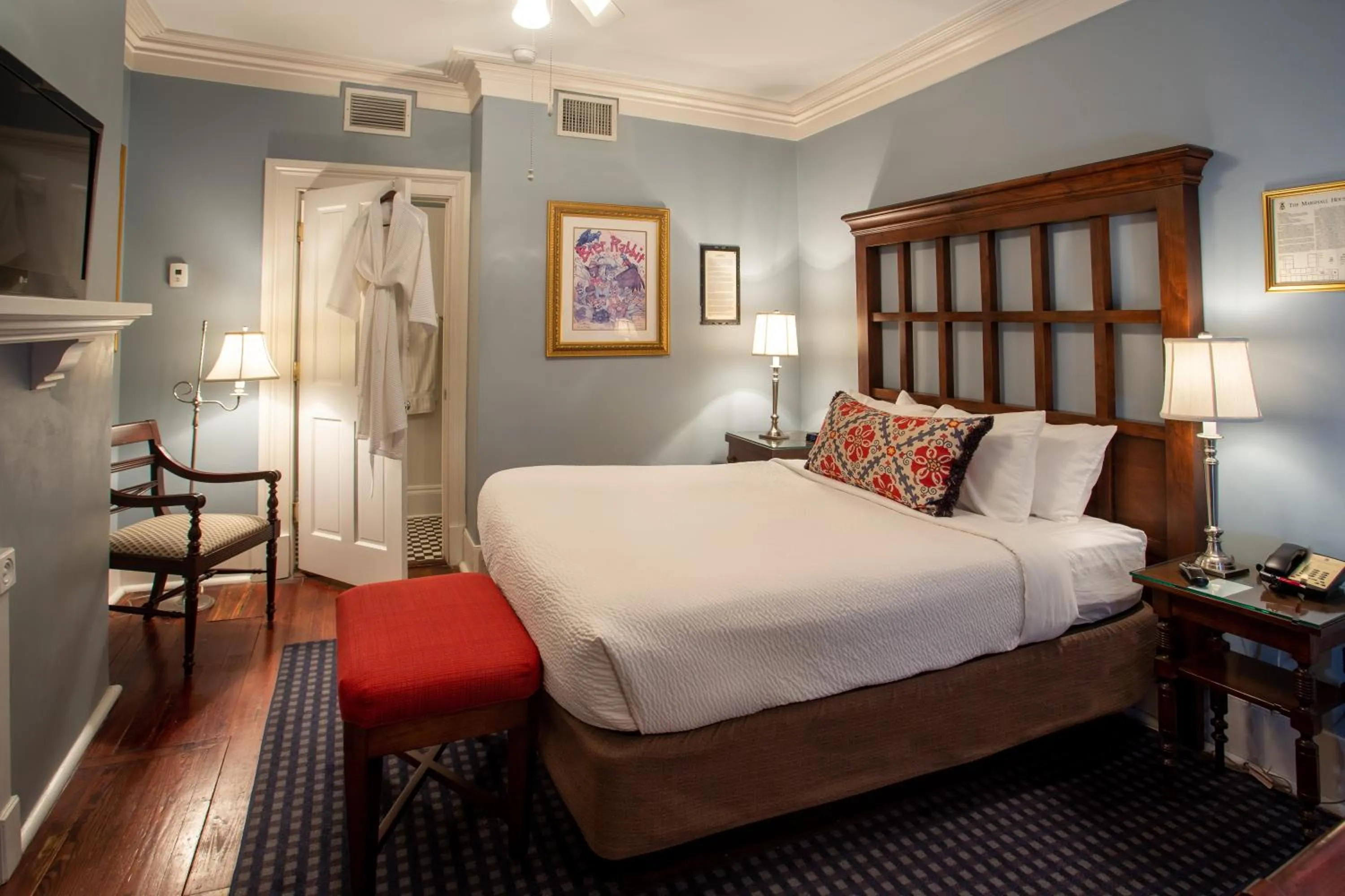 Bedroom, Bed in The Marshall House, Historic Inns of Savannah Collection