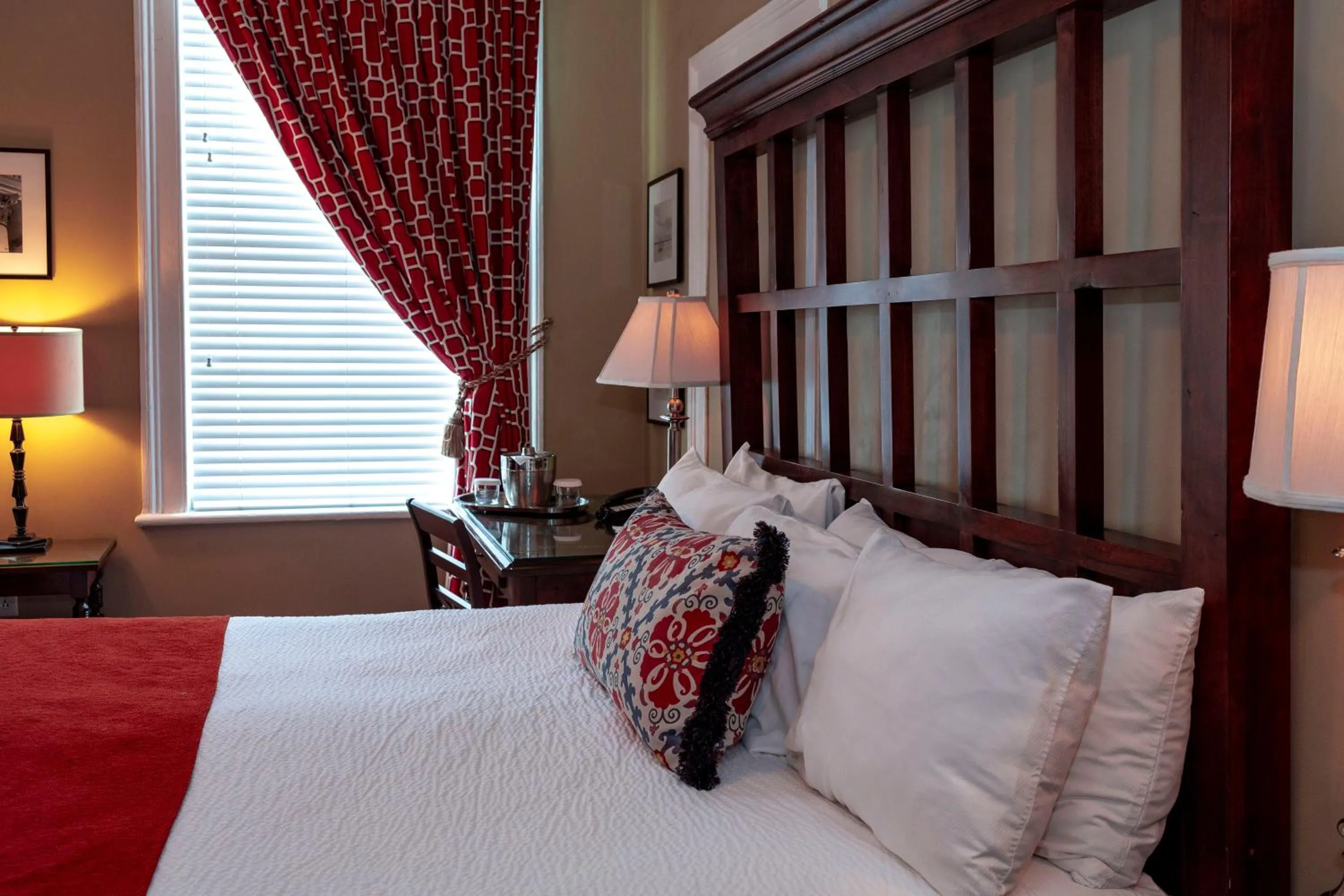 Bed in The Marshall House, Historic Inns of Savannah Collection