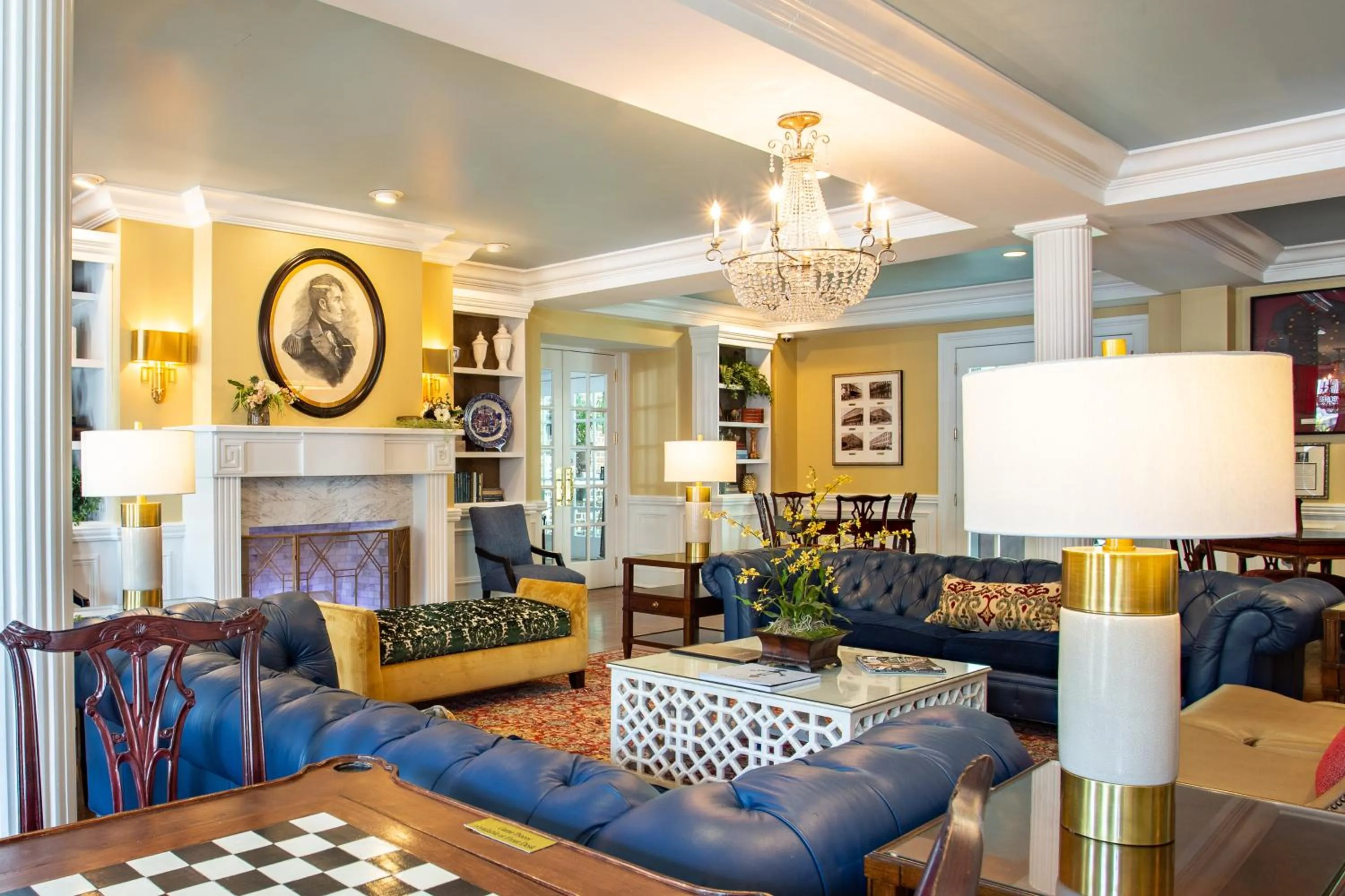 Library in The Marshall House, Historic Inns of Savannah Collection