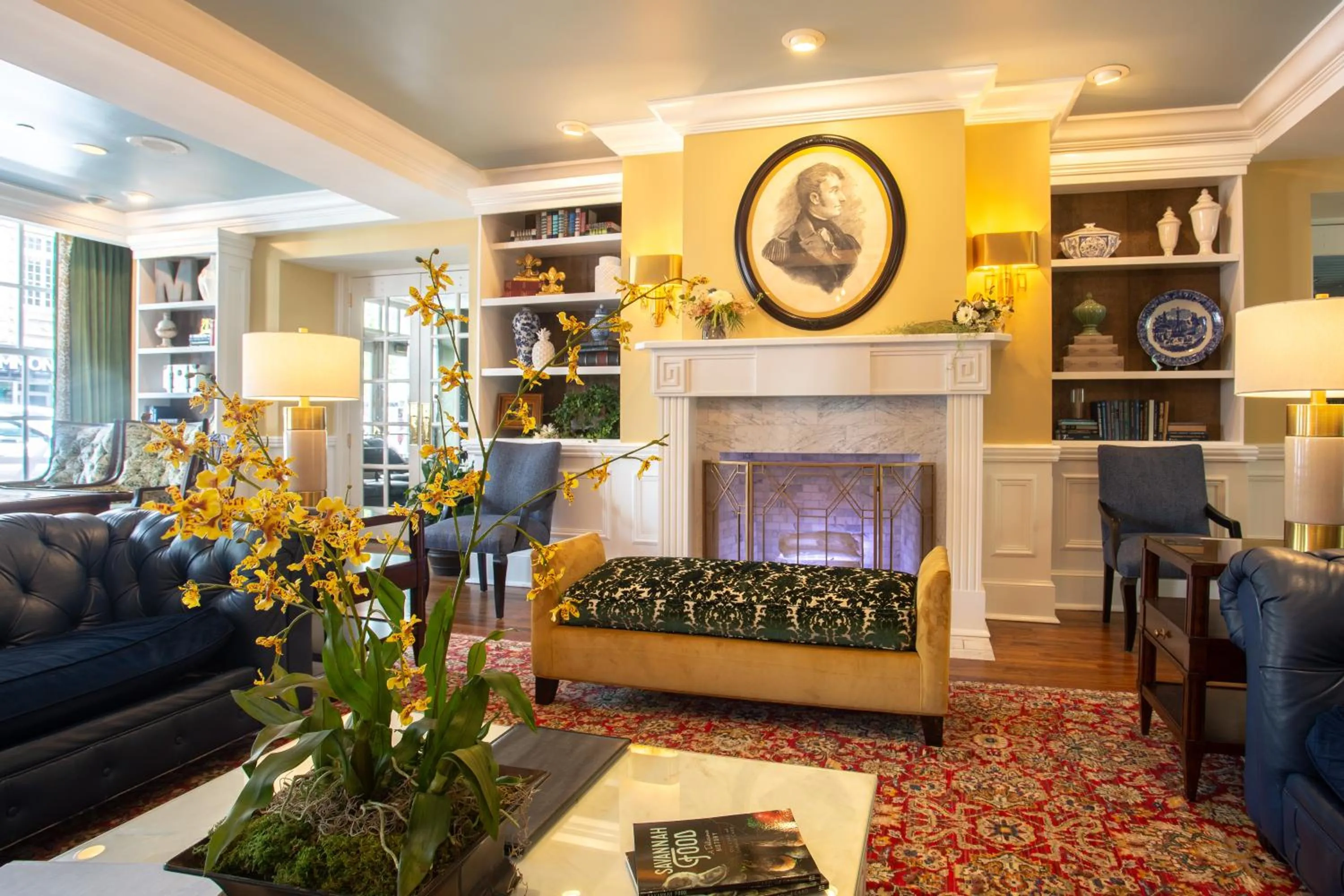 Library in The Marshall House, Historic Inns of Savannah Collection