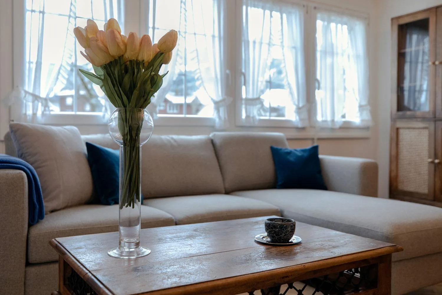 Living room in Blattenheimat - im traditionellen Appenzeller Haus