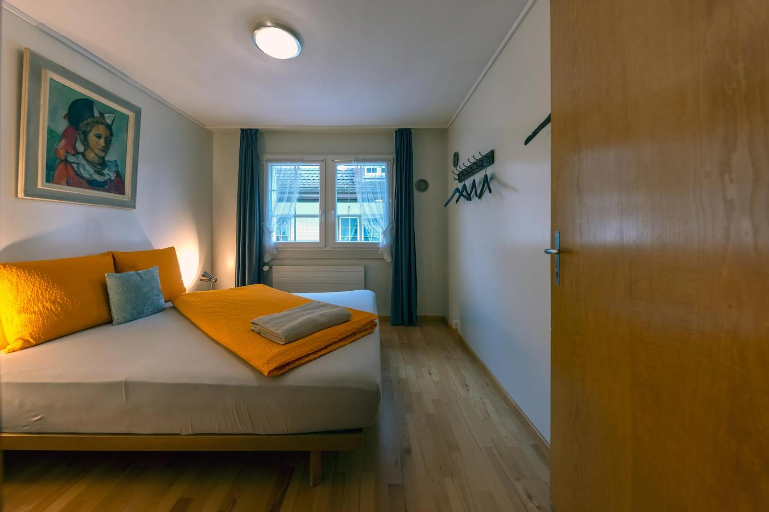 Bedroom, Bed in Blattenheimat - im traditionellen Appenzeller Haus