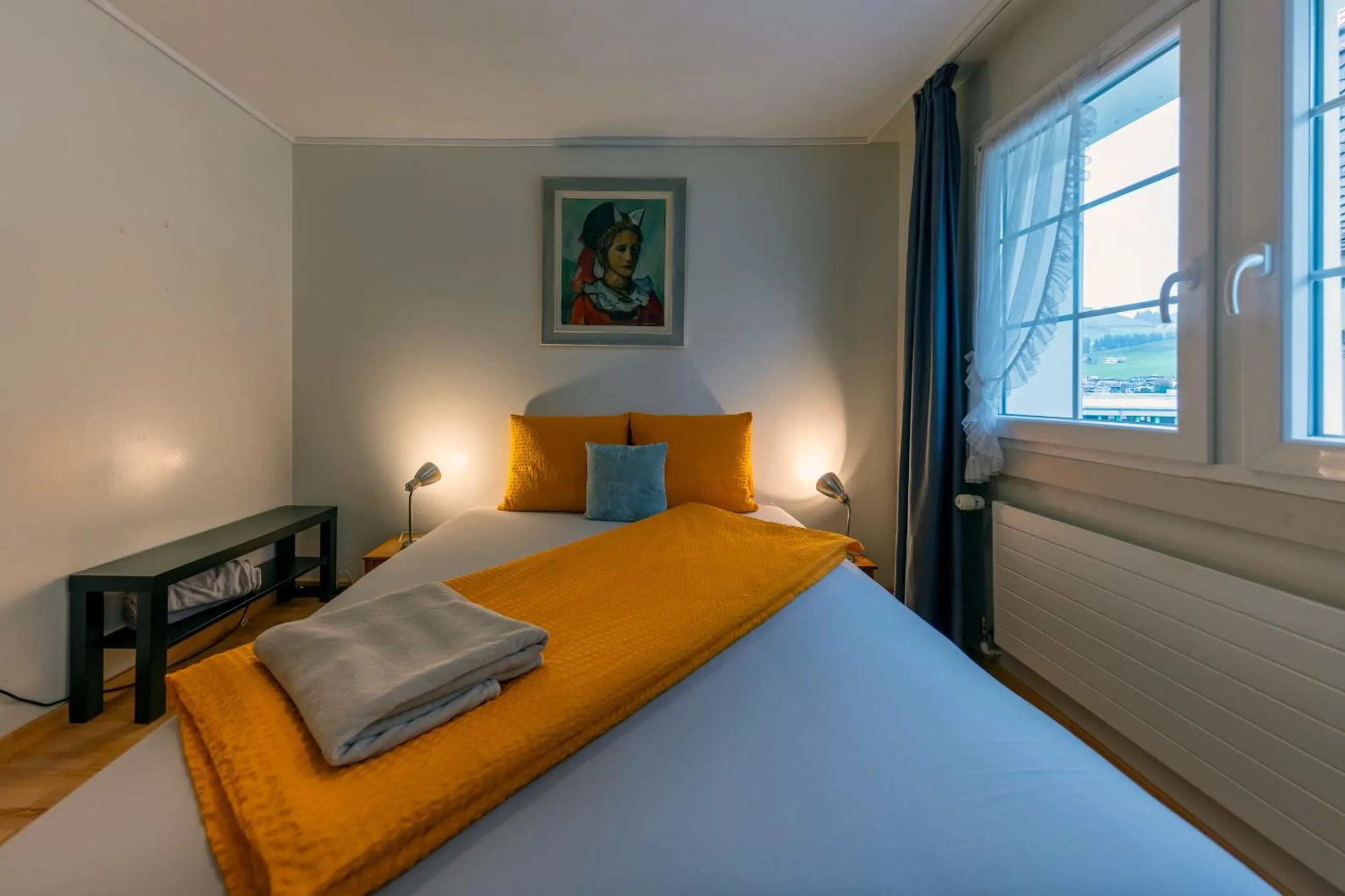 Bedroom, Bed in Blattenheimat - im traditionellen Appenzeller Haus