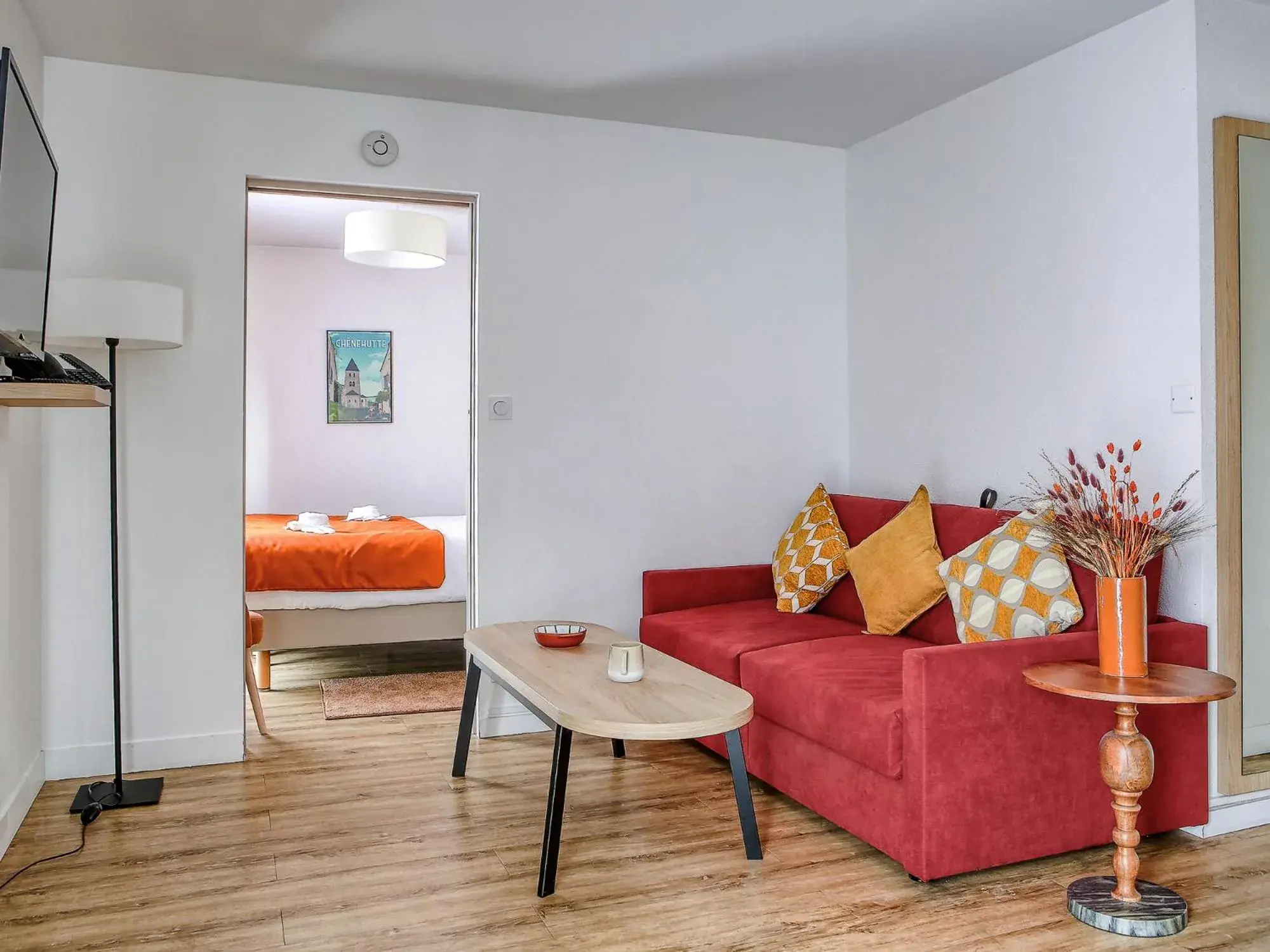 Living room in Séjours & Affaires Angers Atrium Living room in Séjours & Affaires Angers Atrium