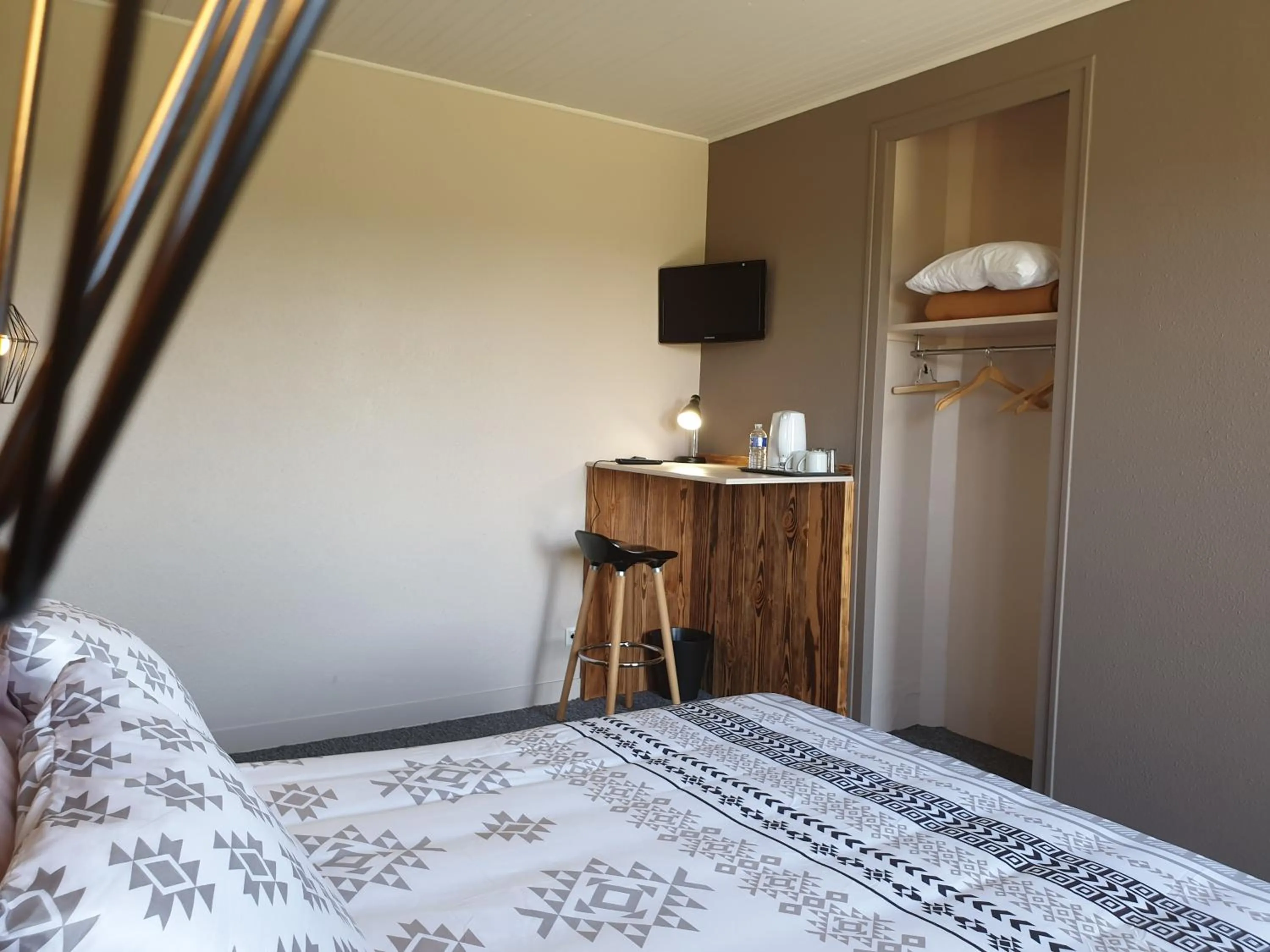 Bed in Auberge du Bois de l'étang - Motel les Tilleuls