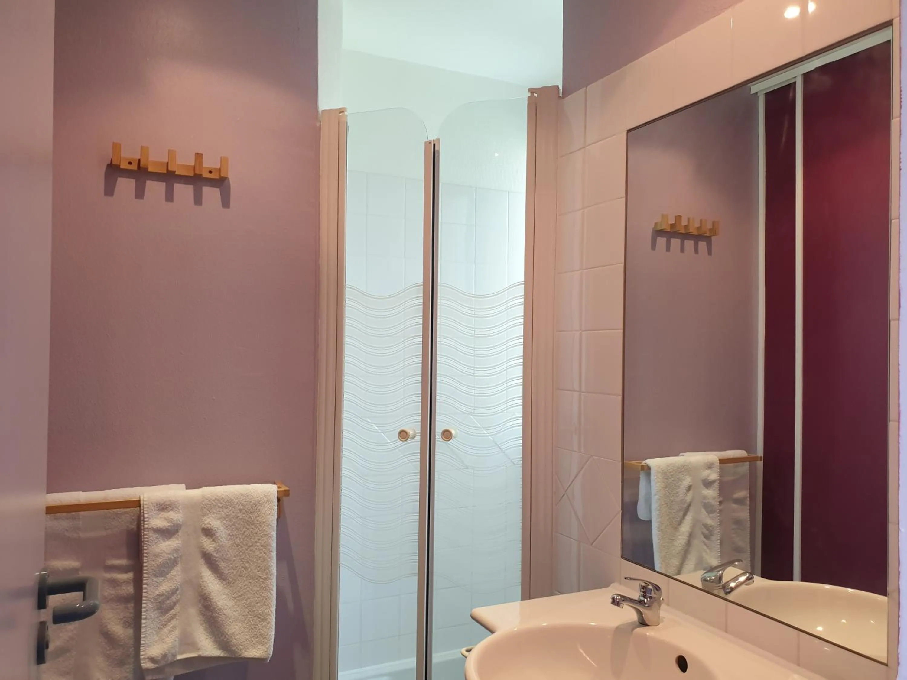 Shower in Auberge du Bois de l'étang - Motel les Tilleuls