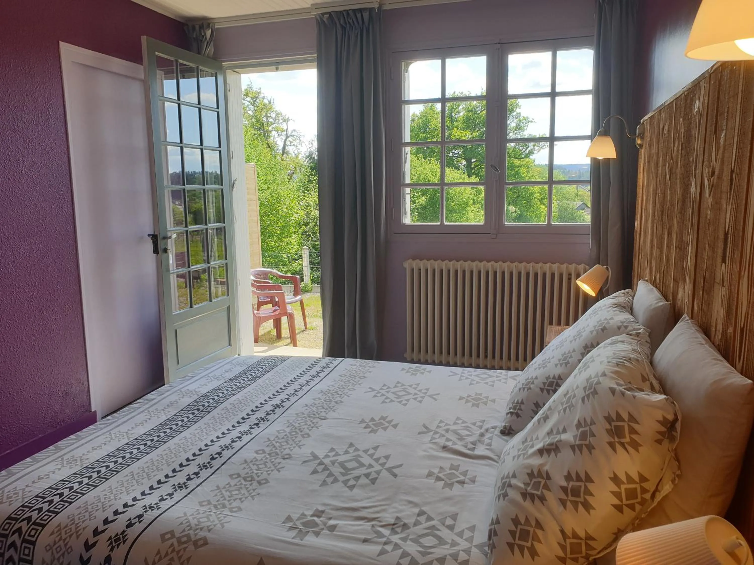 Bed in Auberge du Bois de l'étang - Motel les Tilleuls