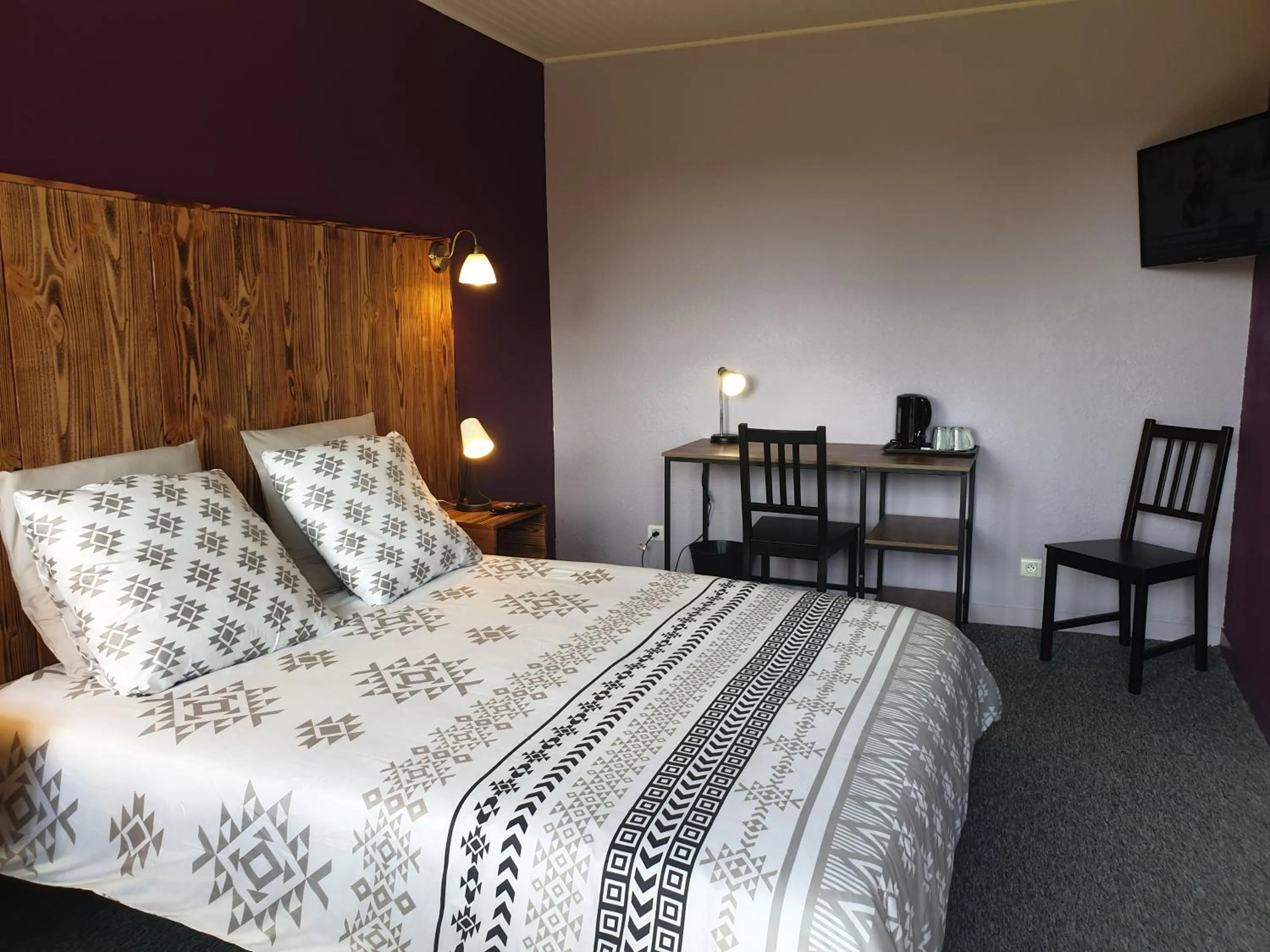 Bed in Auberge du Bois de l'étang - Motel les Tilleuls