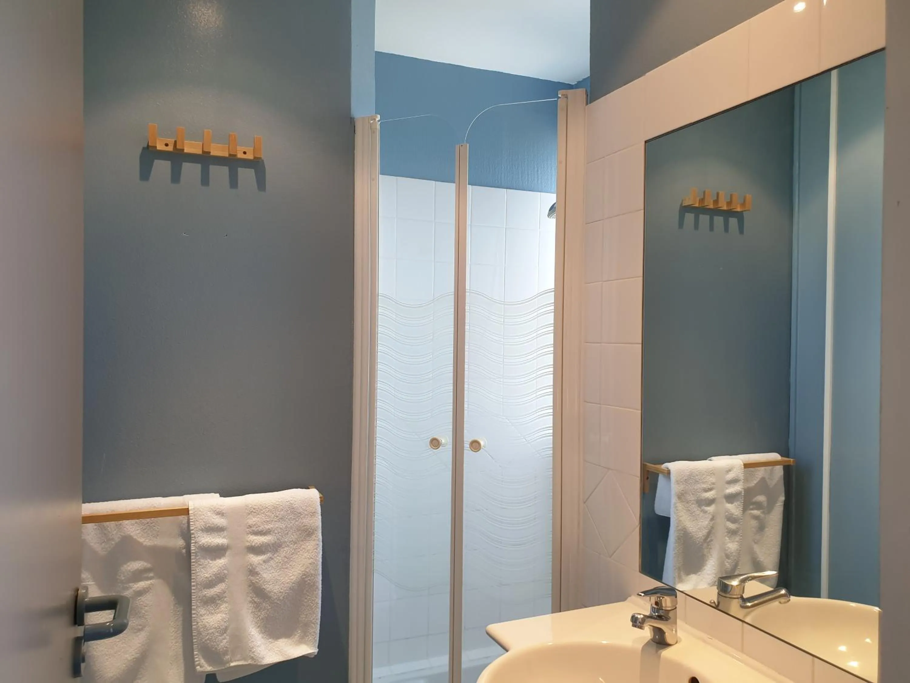 Shower in Auberge du Bois de l'étang - Motel les Tilleuls