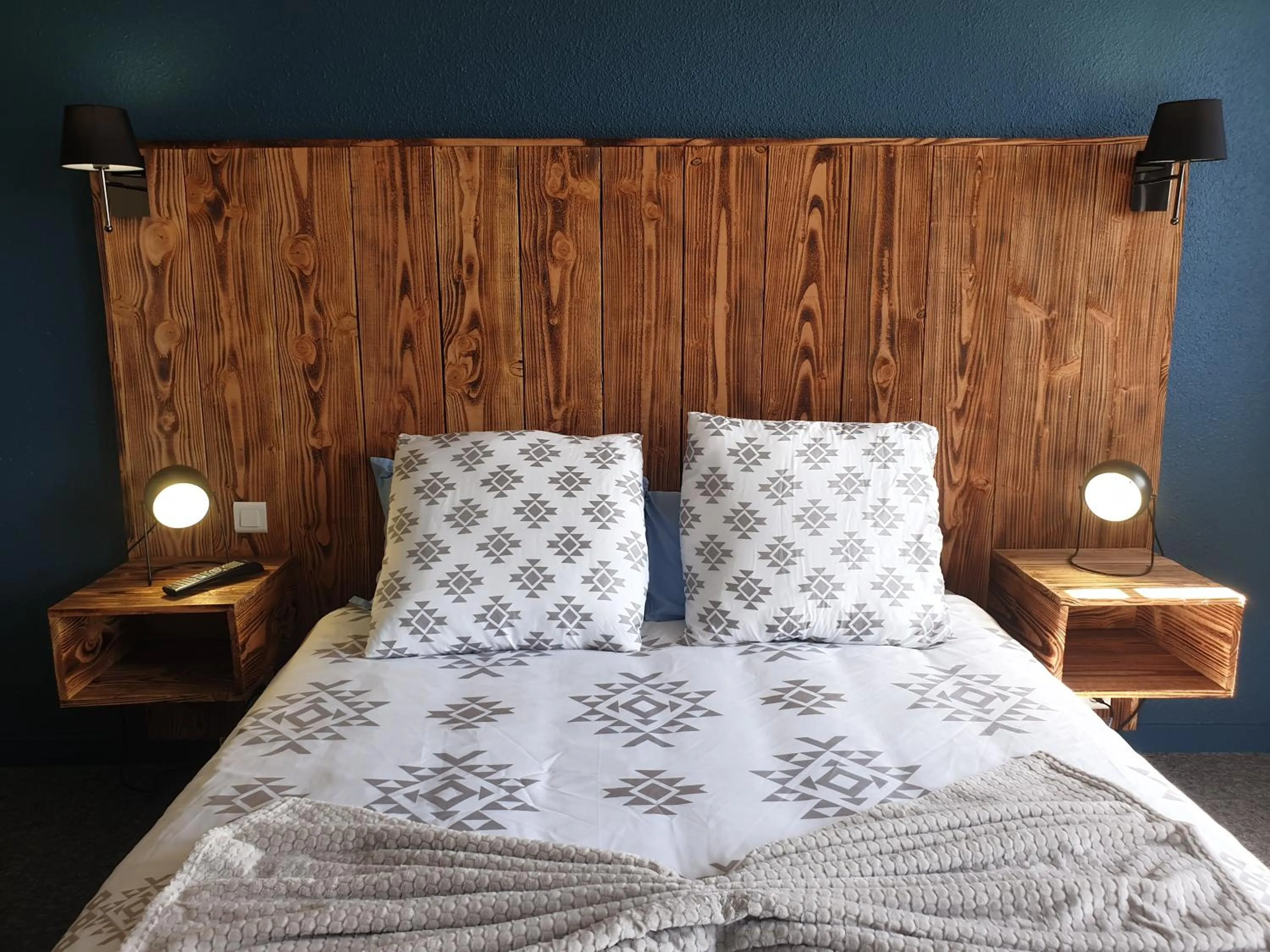 Bed in Auberge du Bois de l'étang - Motel les Tilleuls