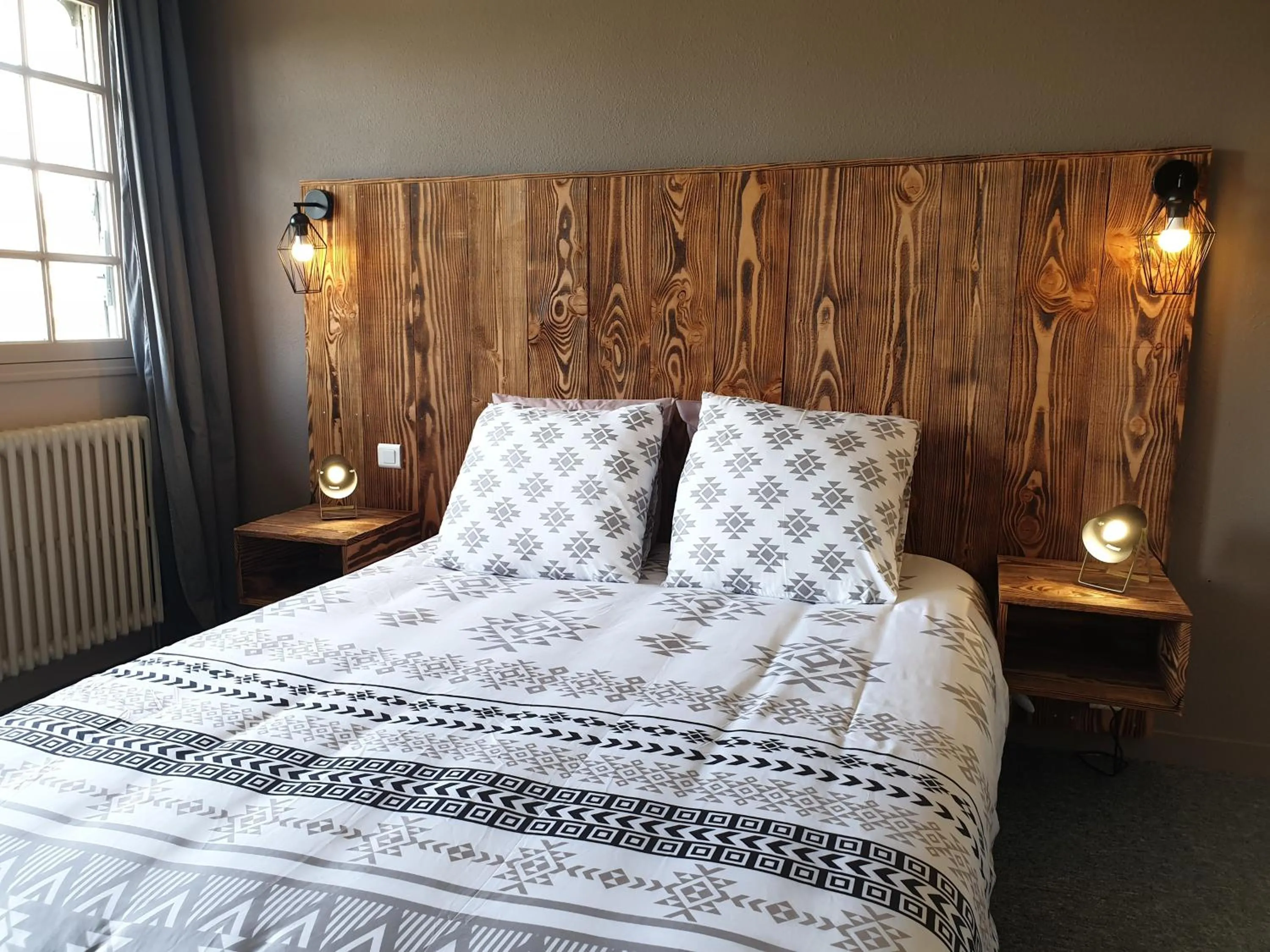 Bed in Auberge du Bois de l'étang - Motel les Tilleuls