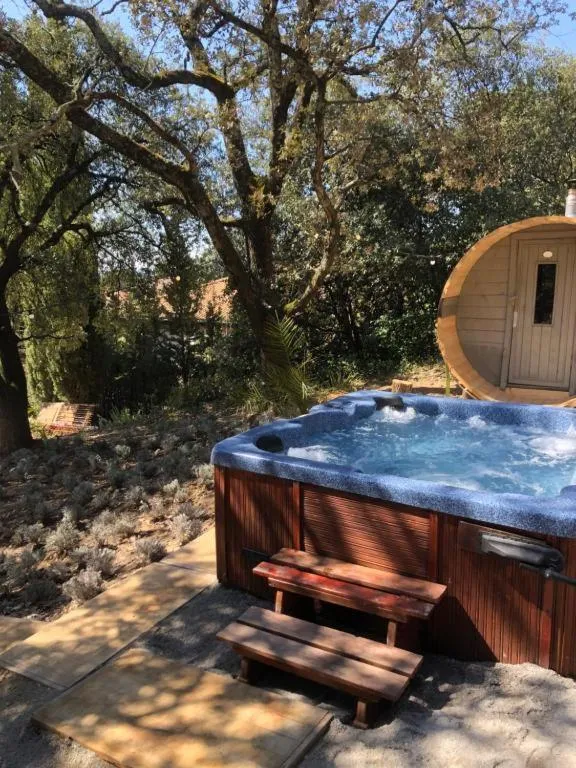 Suite Royale- SPA - Jacuzzi - Sauna - Massage - 2 Double Rooms - 4 SAISONS - Piscine Chauffée Toute l'année - POOL VIEW - Heated POOL -800m City Centre