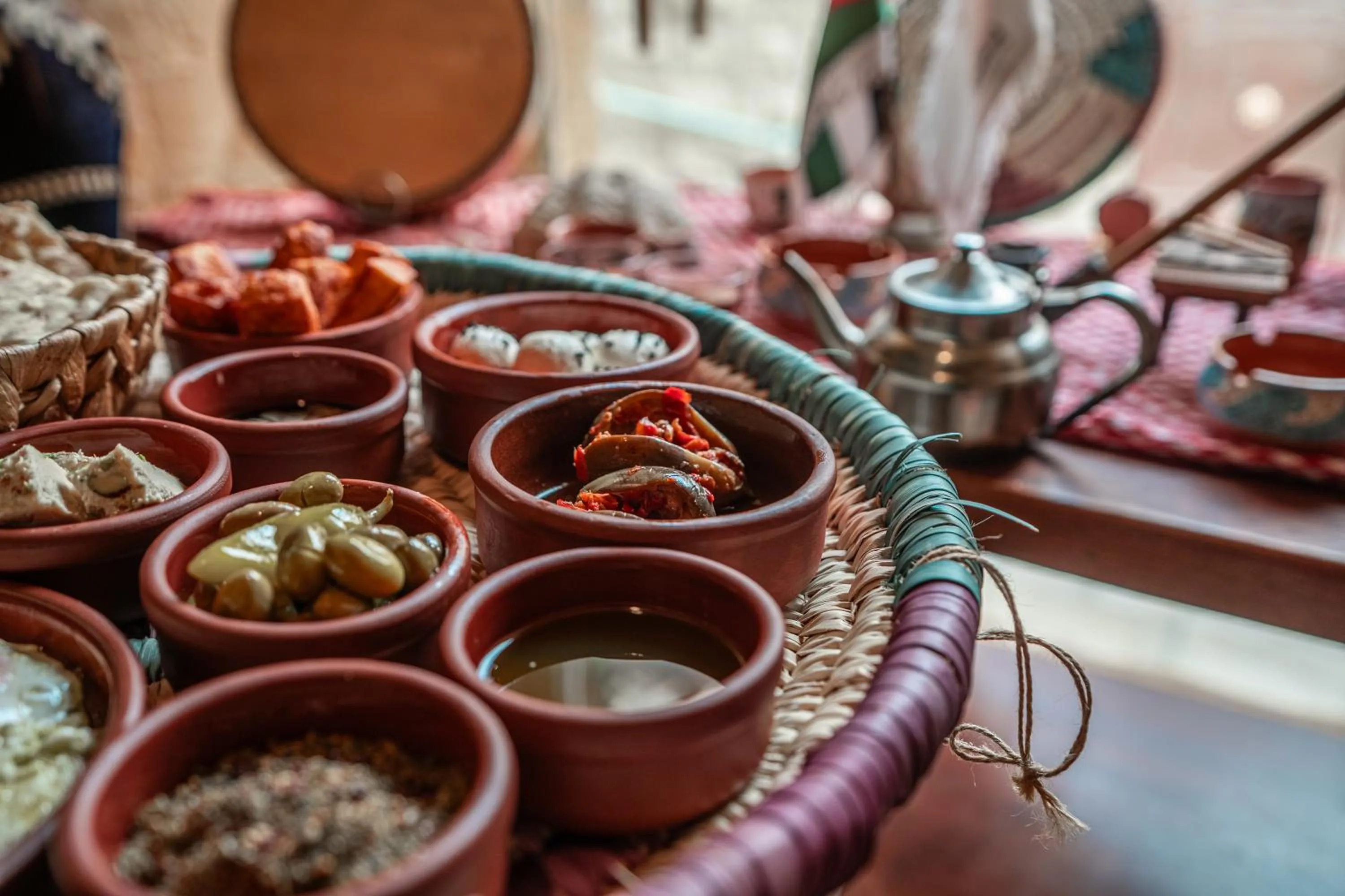 Buffet breakfast in Jordan Heritage Madhafa