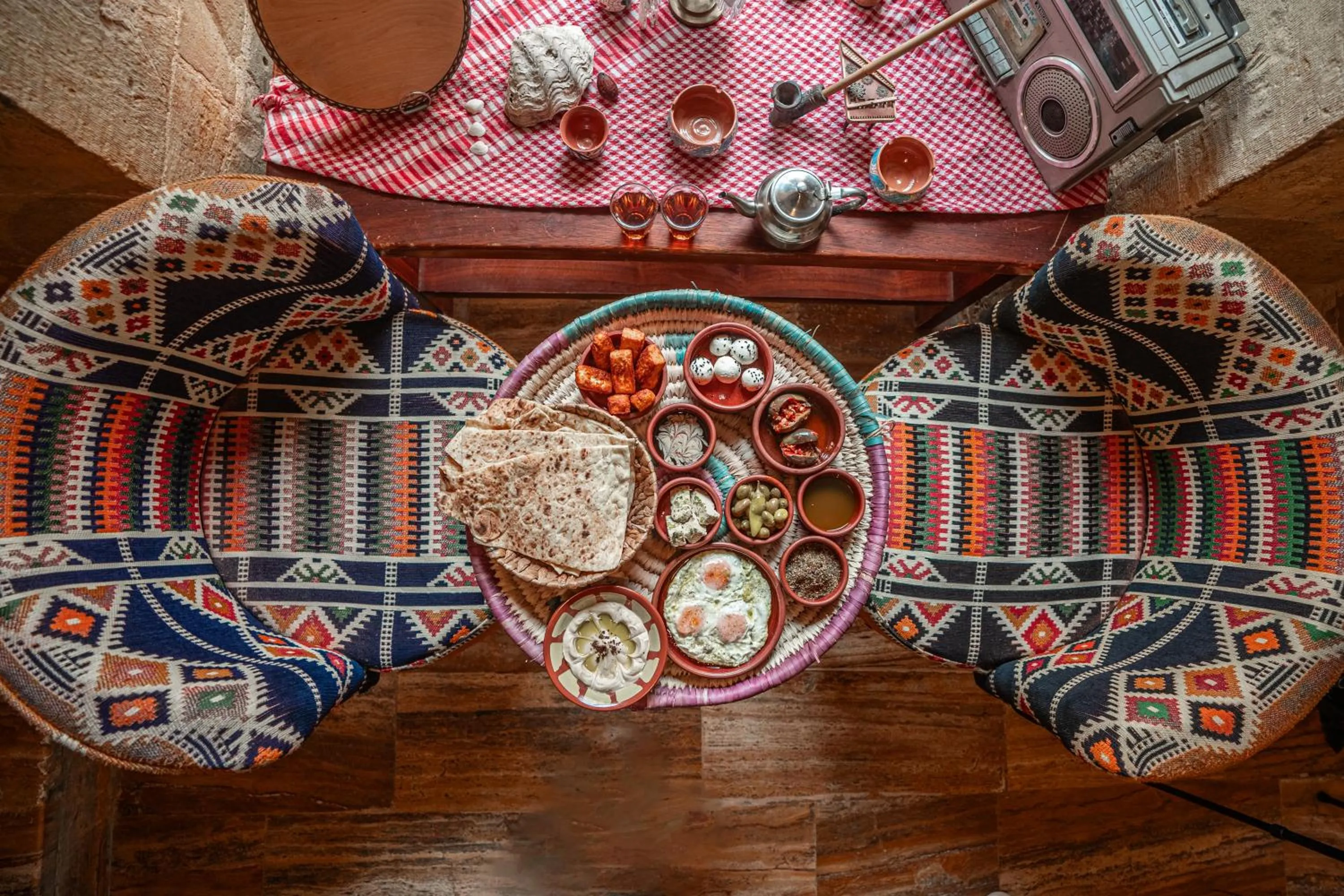 Food and drinks in Jordan Heritage Madhafa