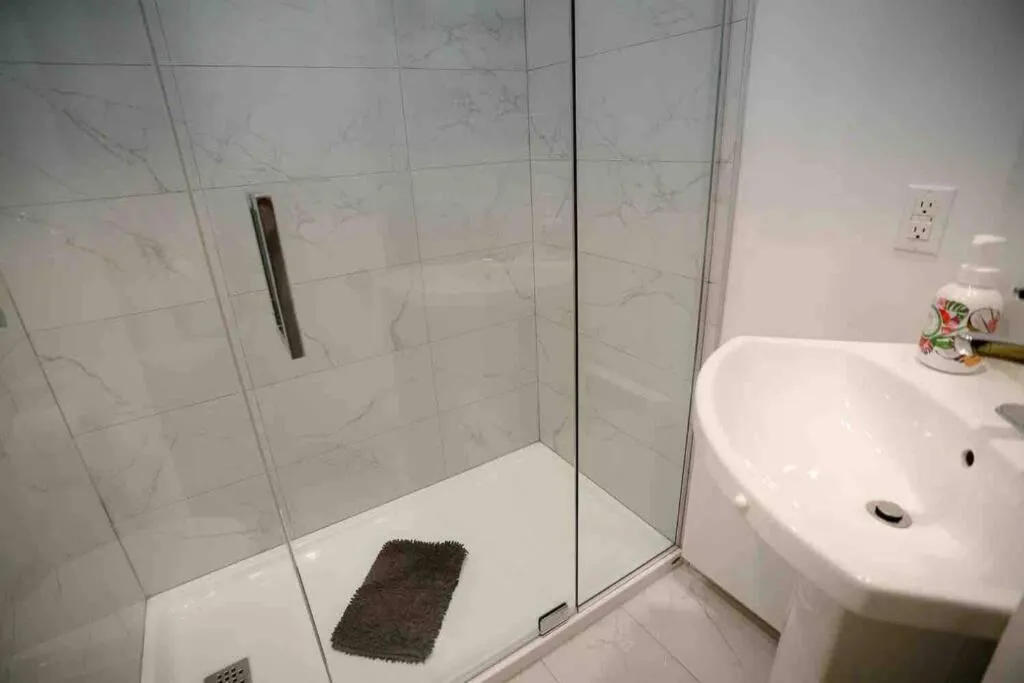 Bathroom in The MountainSide by Escapades Tremblant