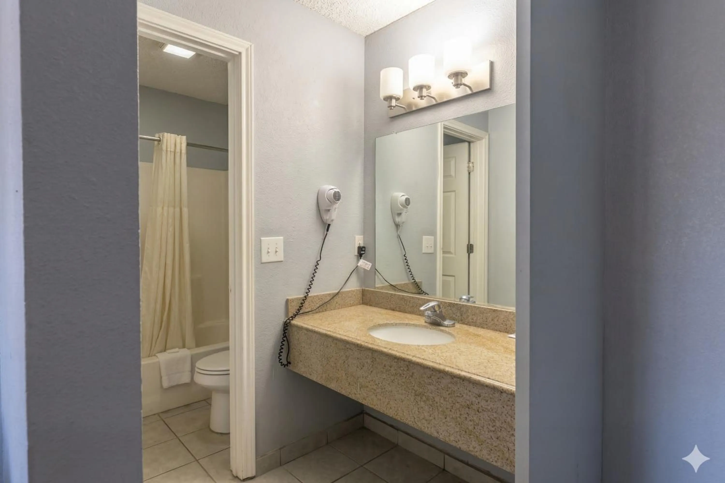 Bathroom in HiWay Inn Express Elk City Route 66