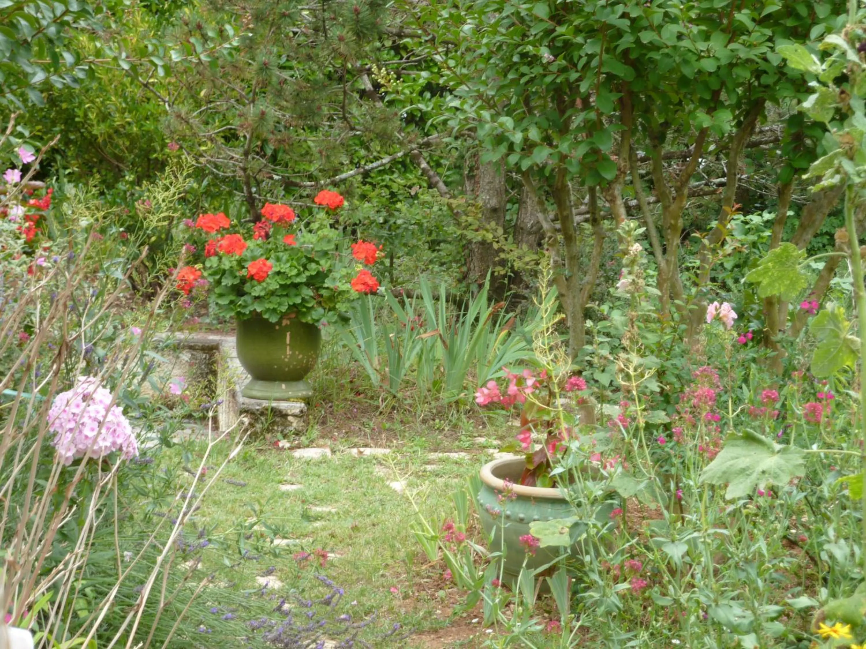 Garden view in L'orée du bois