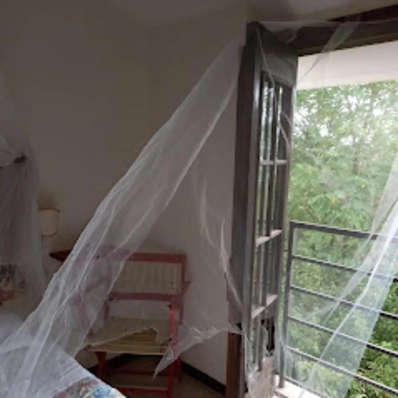 Garden view, Bed in La casa nel bosco