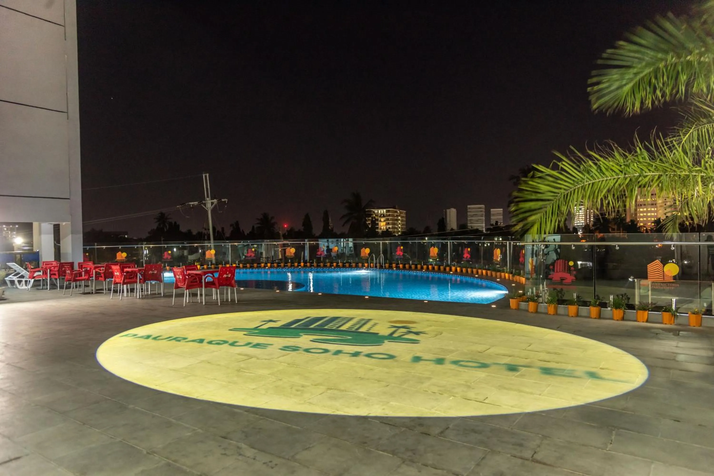 Pool view in Pauraque Soho Hotel