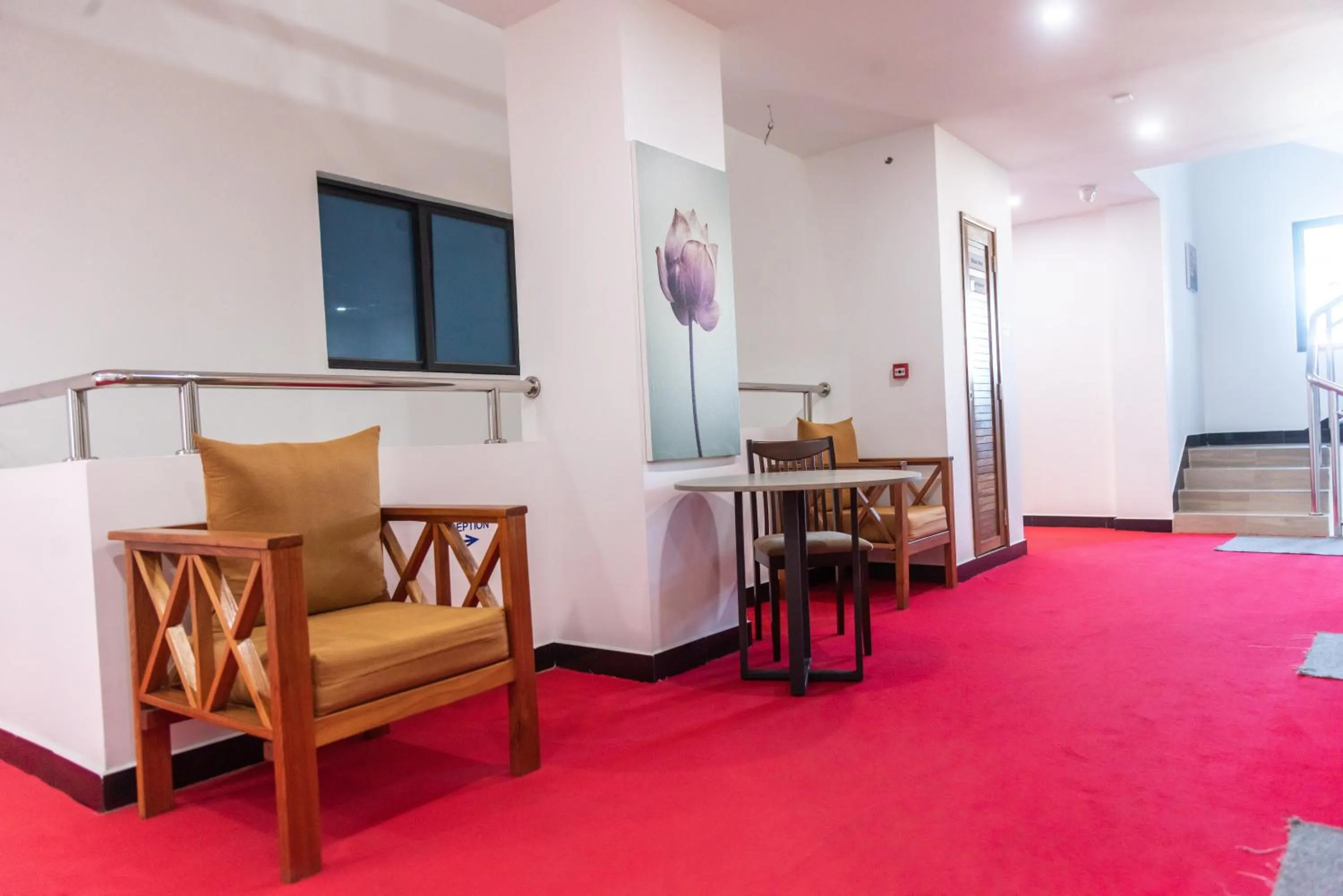 Seating area in Pauraque Soho Hotel