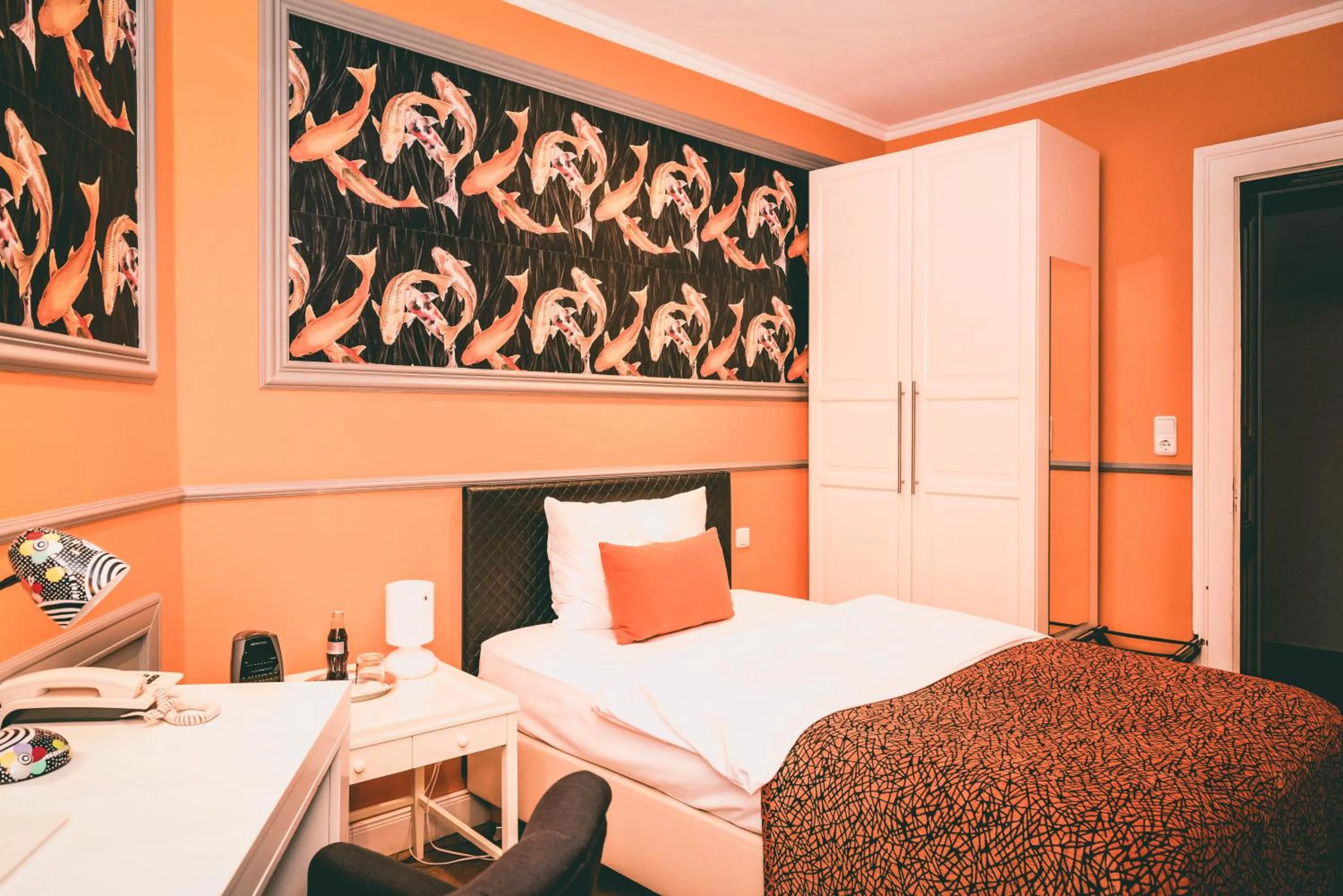 Bed in Hotel Villa Klemm - Wiesbaden City